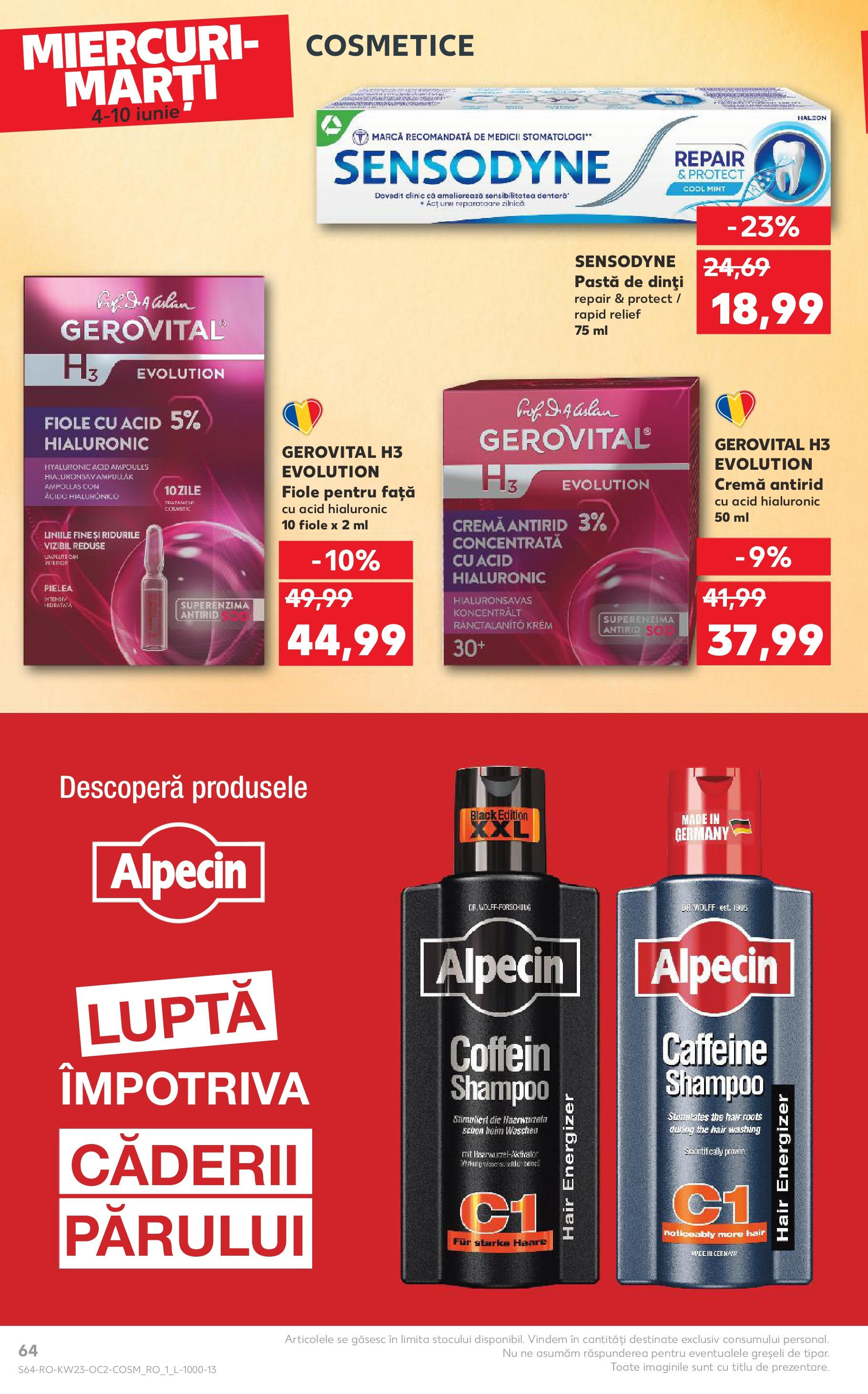 Catalog Kaufland 4 - 9 Iunie 2025 | Pagina 64 | Produse: Cremă, Pastă de dinți