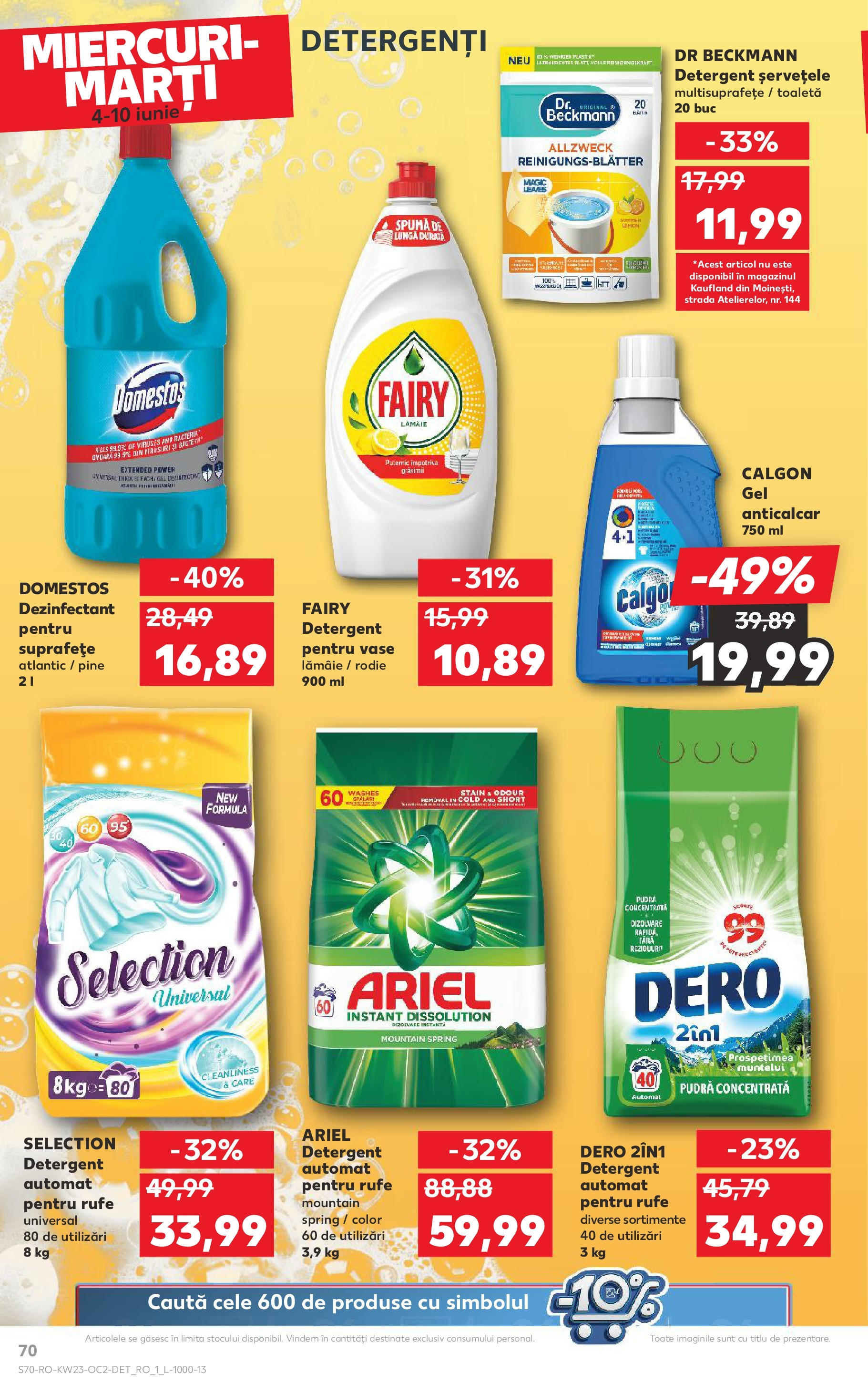 Catalog Kaufland 4 - 9 Iunie 2025 | Pagina 70 | Produse: Toaletă, Pudră, Detergent, Lămâie