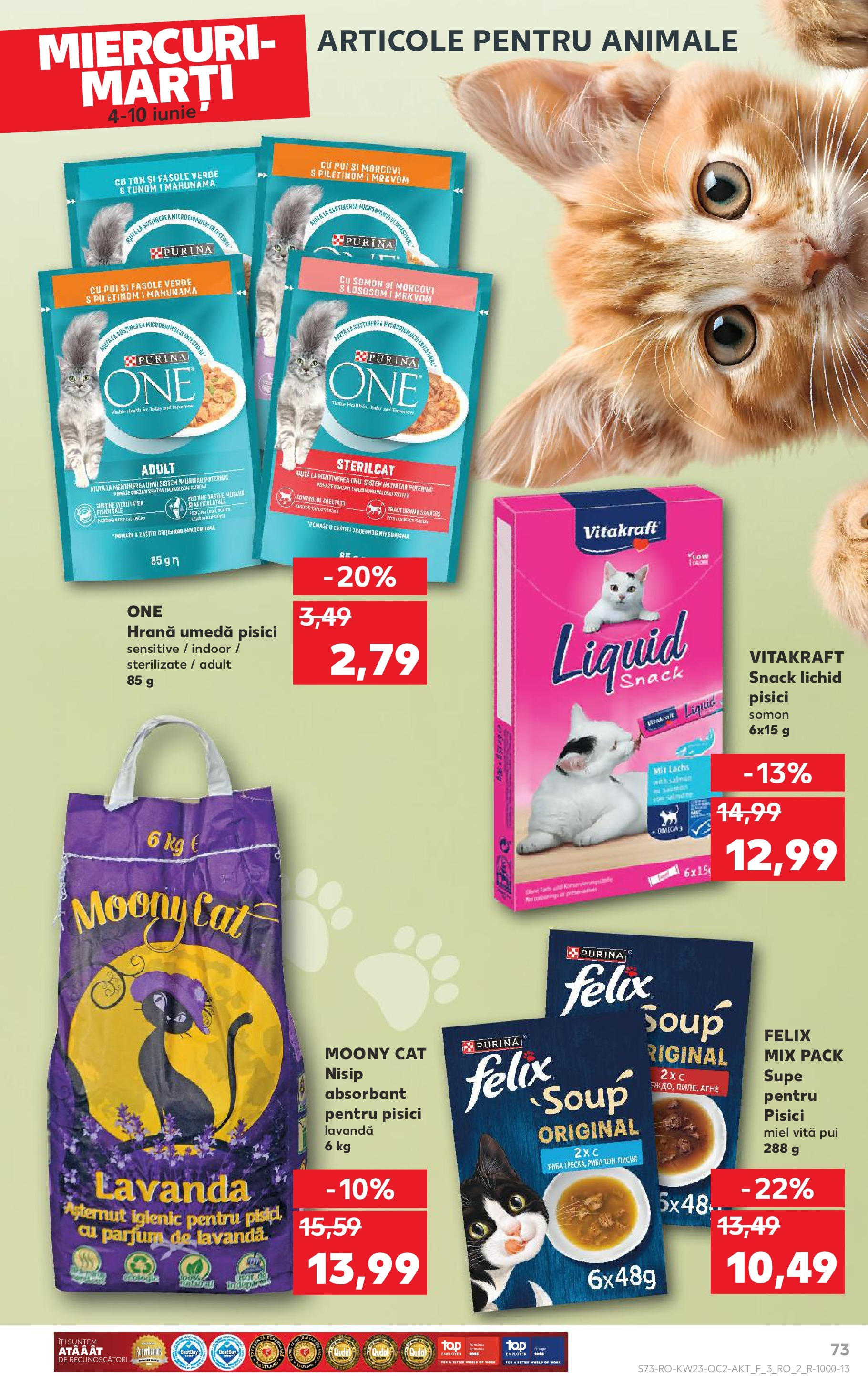 Catalog Kaufland 4 - 9 Iunie 2025 | Pagina 73 | Produse: Matériel de Street Workout, Hacıyatmaz Kedi Oyuncağı, Parfum, Morcovi