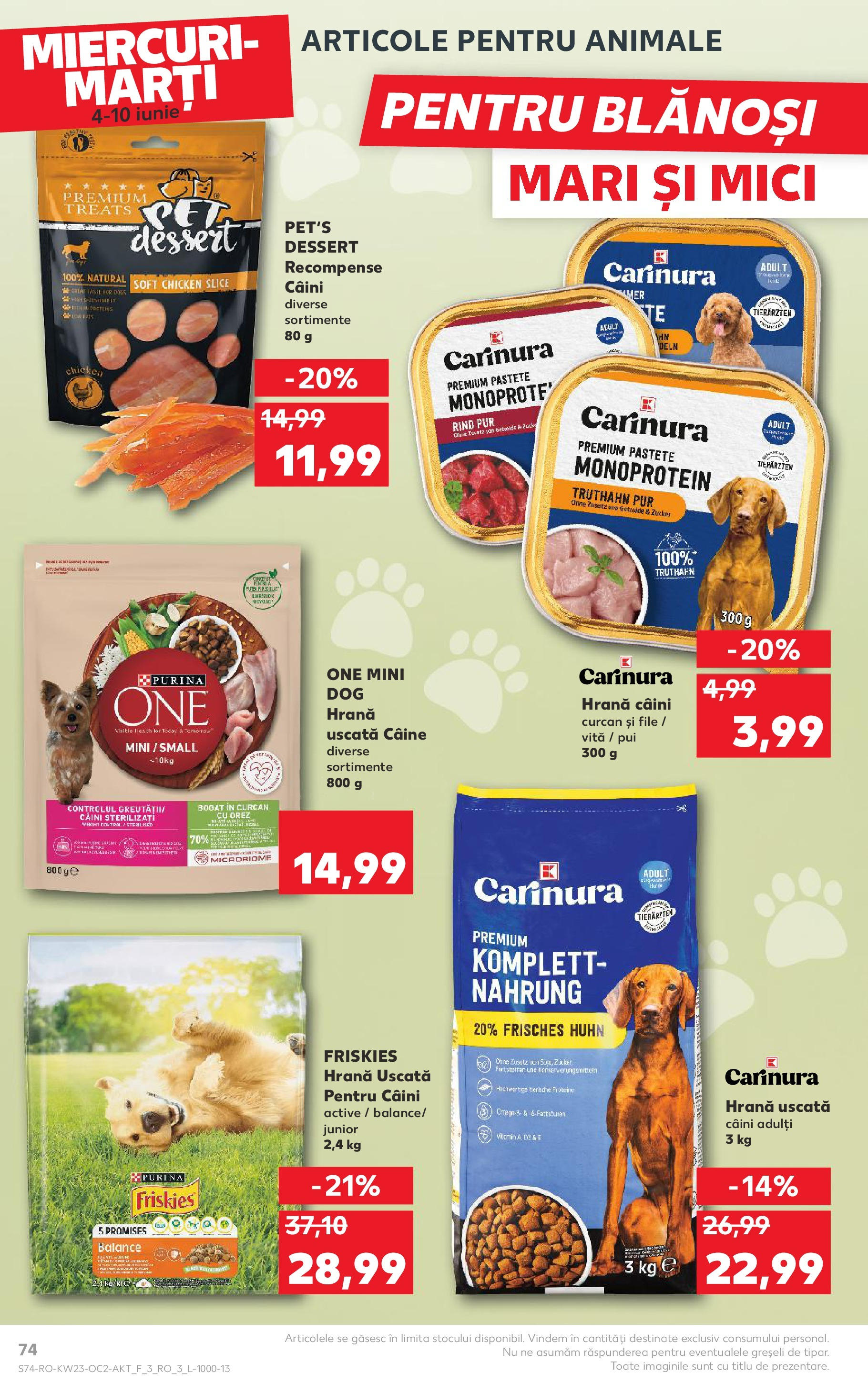 Catalog Kaufland 4 - 9 Iunie 2025 | Pagina 74 | Produse: Hacıyatmaz Kedi Oyuncağı, Mici