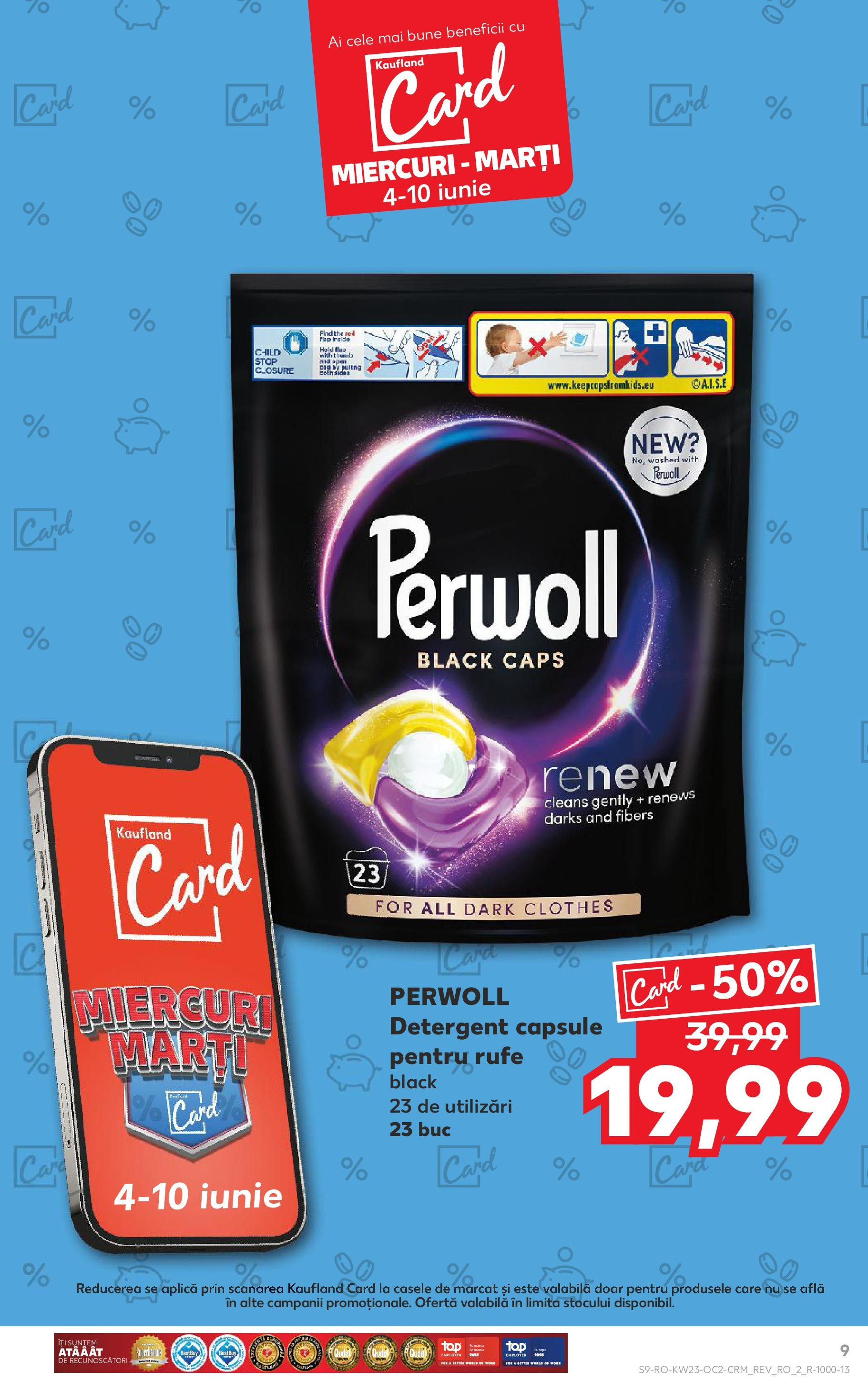 Catalog Kaufland 4 - 9 Iunie 2025 | Pagina 9 | Produse: Detergent
