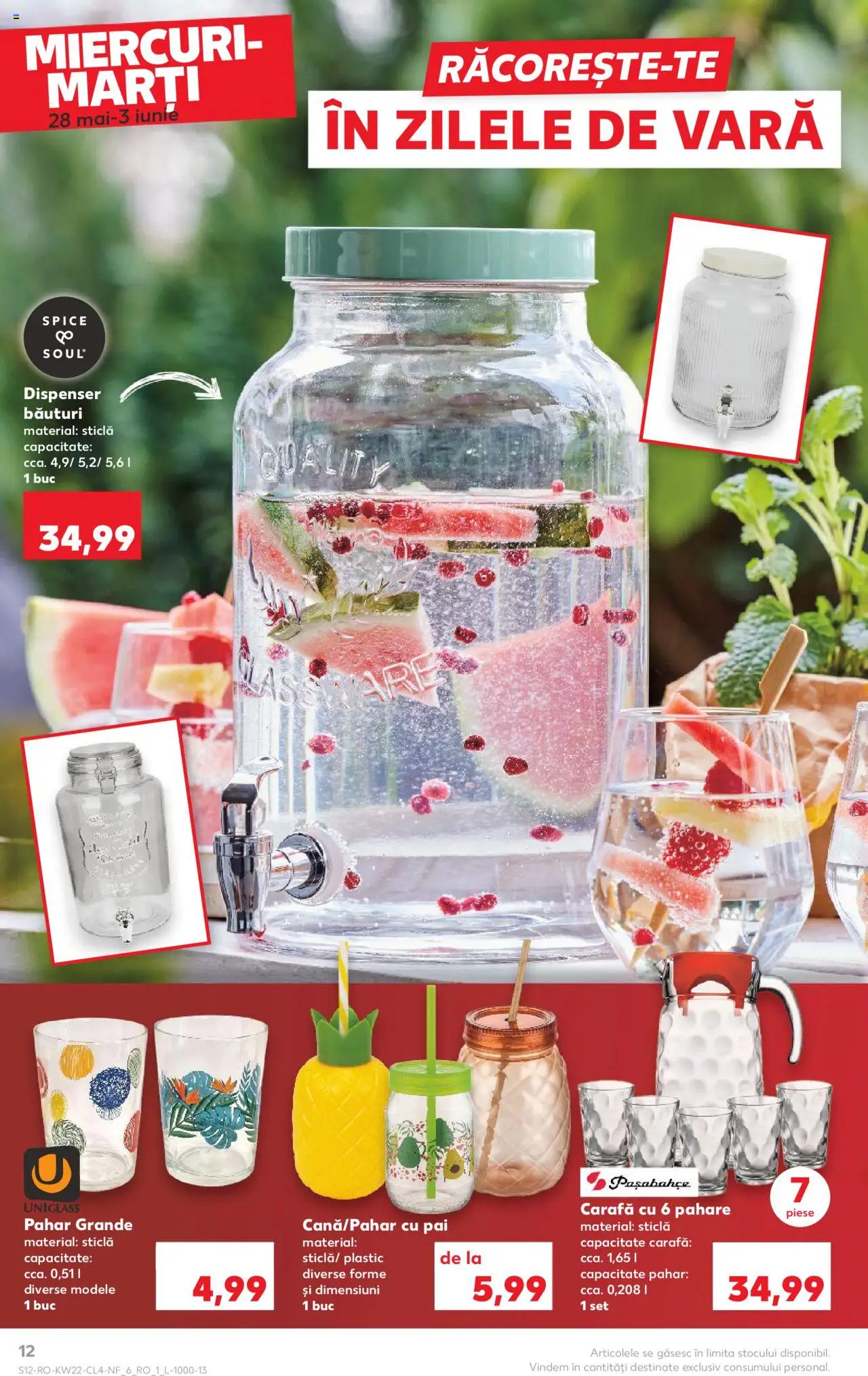 Catalog Kaufland 28 Mai - 2 Iunie 2025 | Pagina 12 | Produse: Pahare, Carafă
