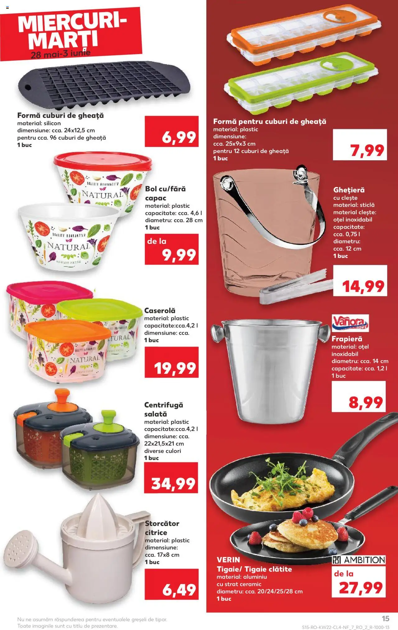 Catalog Kaufland 28 Mai - 2 Iunie 2025 | Pagina 15 | Produse: Clește, Storcător, Bol, Salată