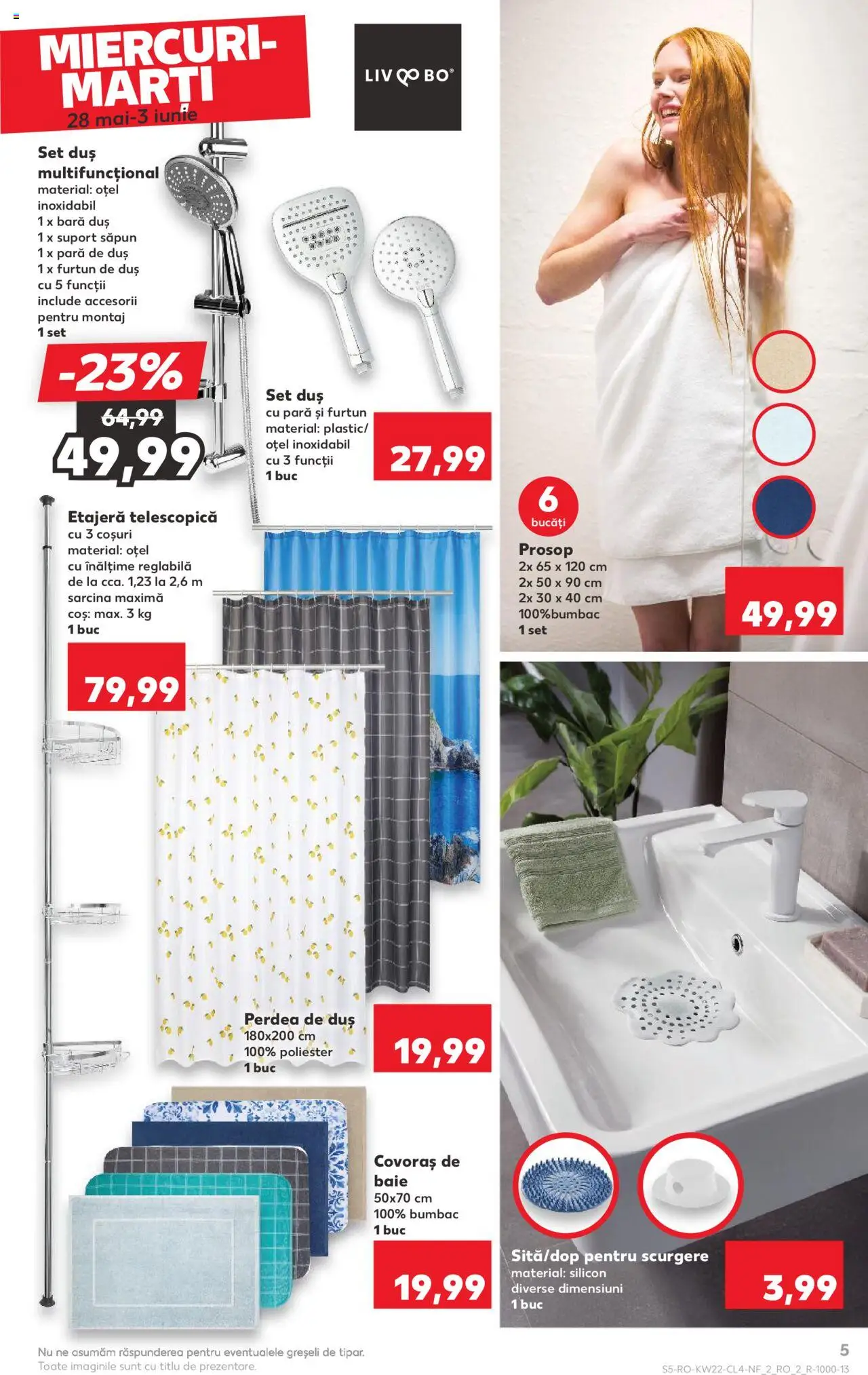 Catalog Kaufland 28 Mai - 2 Iunie 2025 | Pagina 5 | Produse: Pară, Coș, Perdea, Covoraș de baie