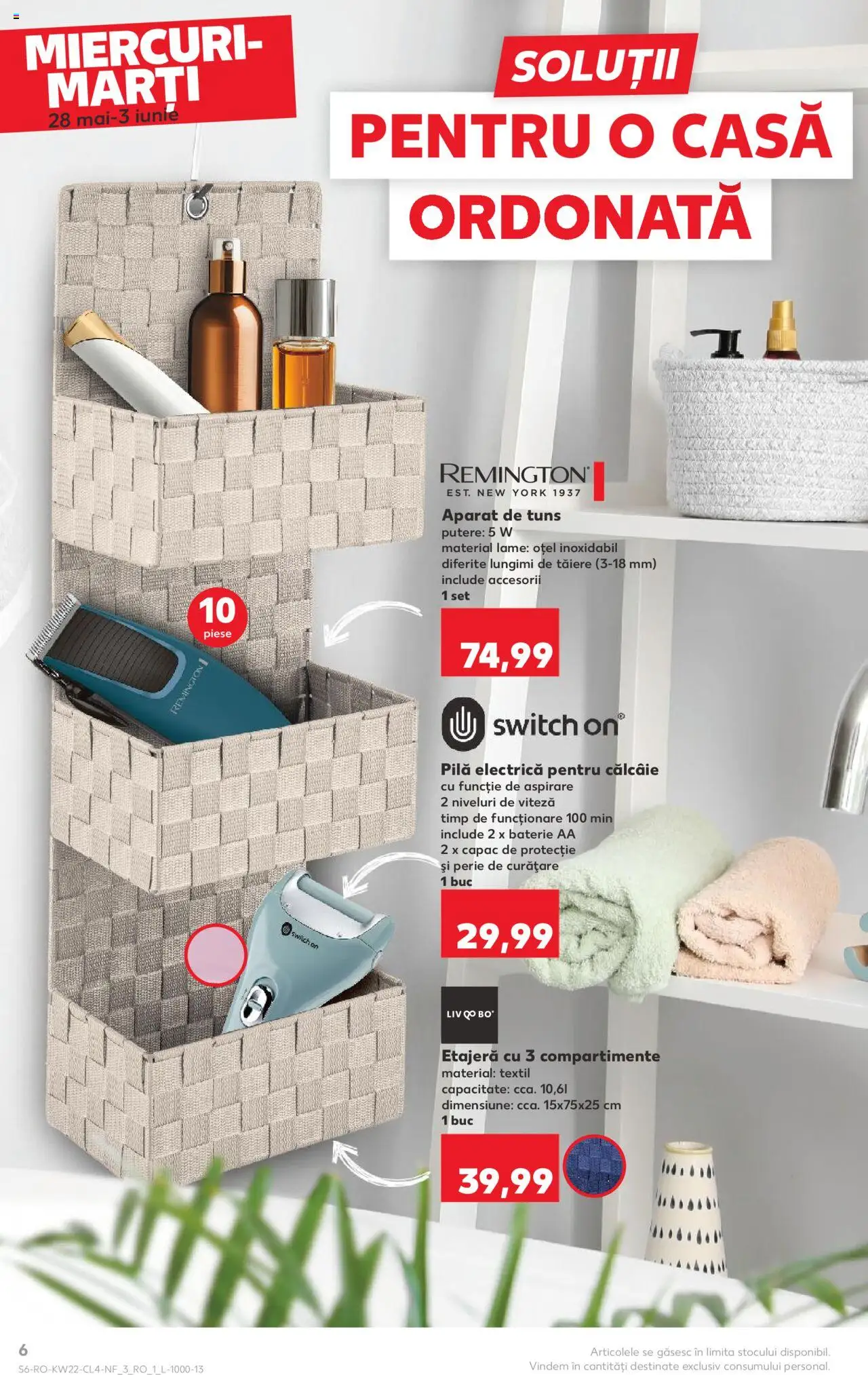 Catalog Kaufland 28 Mai - 2 Iunie 2025 | Pagina 6 | Produse: Baterie, Etajeră, Perie
