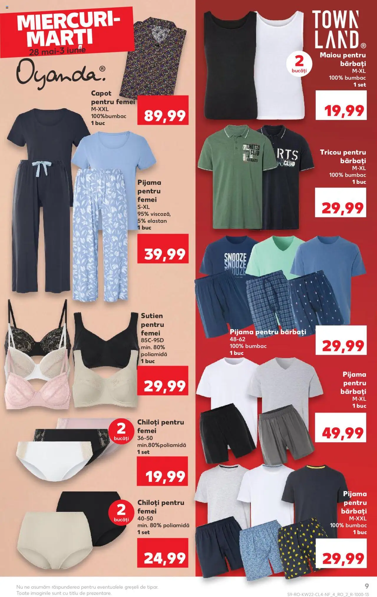 Catalog Kaufland 28 Mai - 2 Iunie 2025 | Pagina 9 | Produse: Tricou, Maiou, Chiloți, Sutien