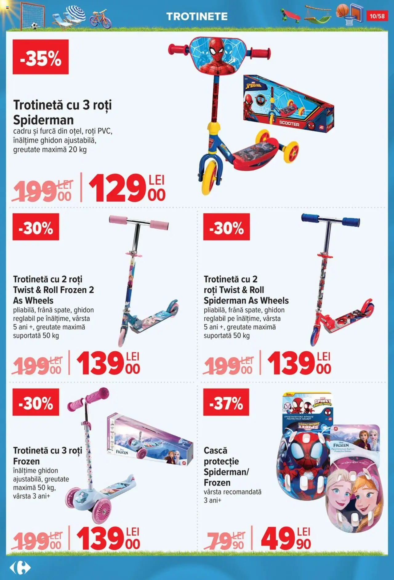 Catalog Carrefour 4 - 30 Iunie 2025 | Pagina 10 | Produse: Trotinetă