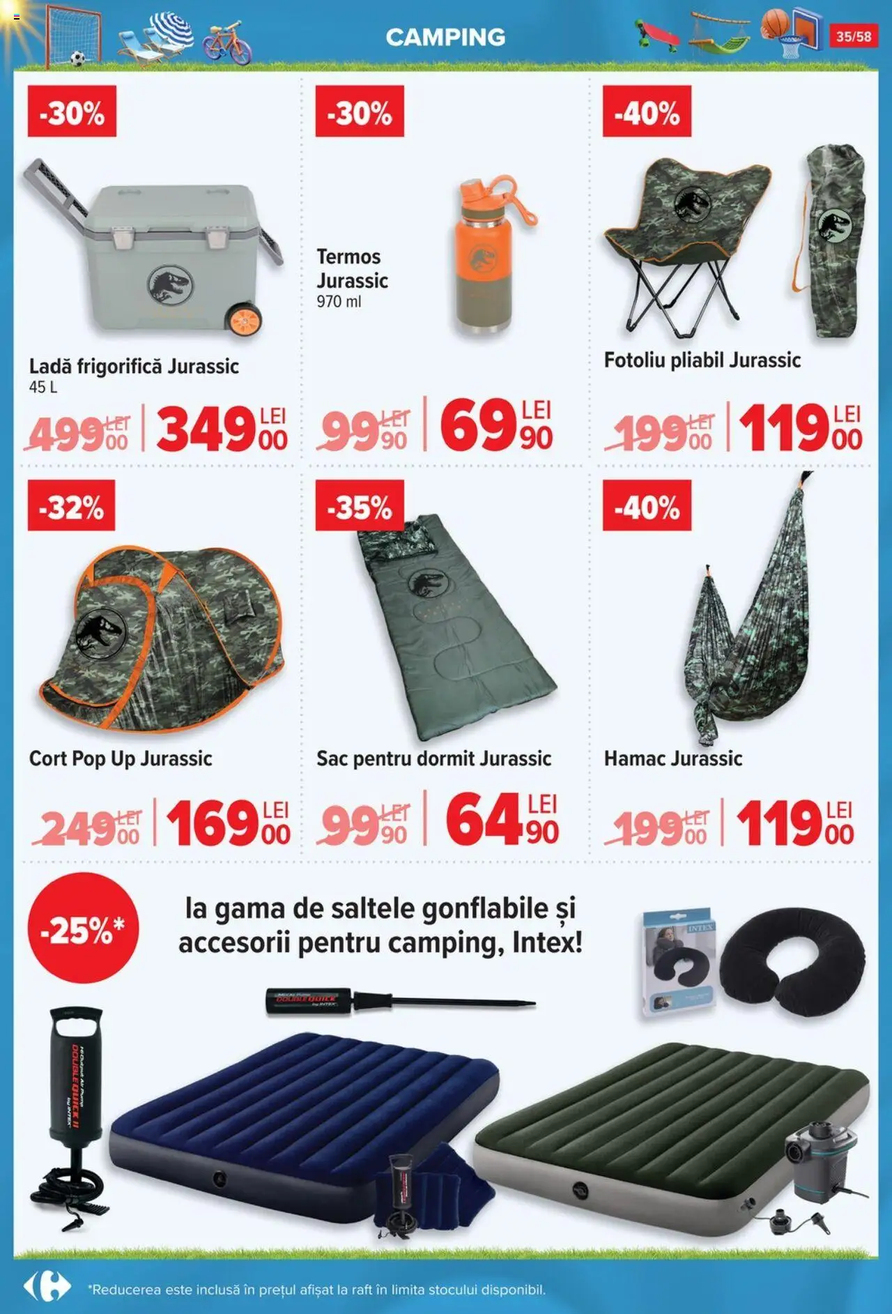Catalog Carrefour 4 - 30 Iunie 2025 | Pagina 35 | Produse: Hamac, Fotoliu, Raft, Termos