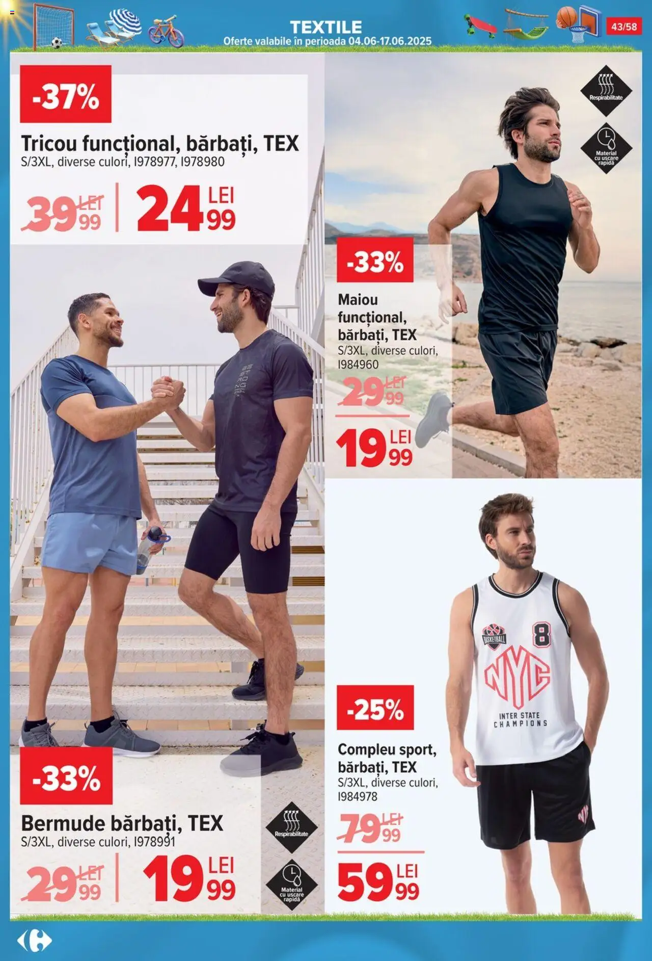 Catalog Carrefour 4 - 30 Iunie 2025 | Pagina 43 | Produse: Tricou, Maiou