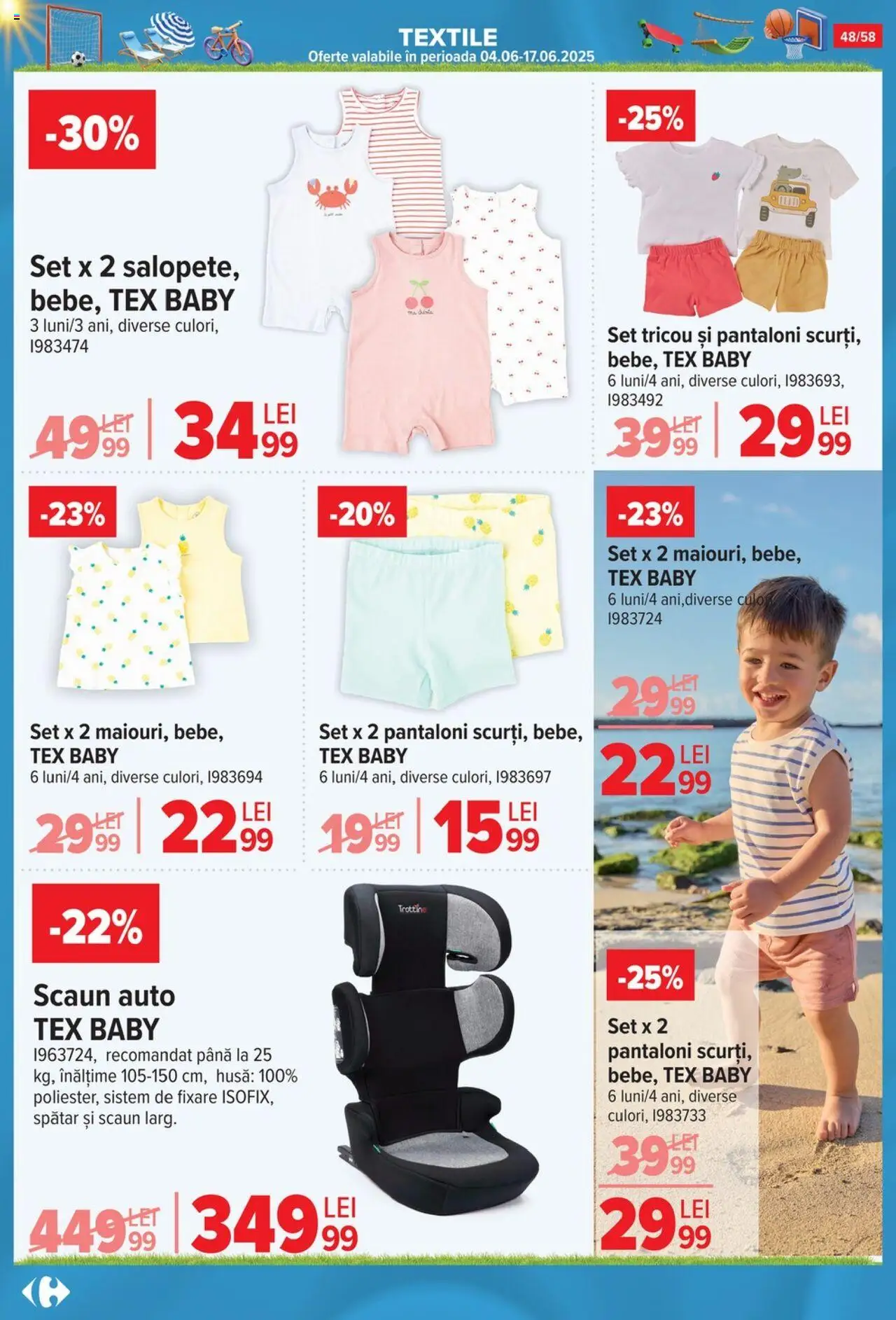 Catalog Carrefour 4 - 30 Iunie 2025 | Pagina 48 | Produse: Scaun, Tricou, Pantaloni