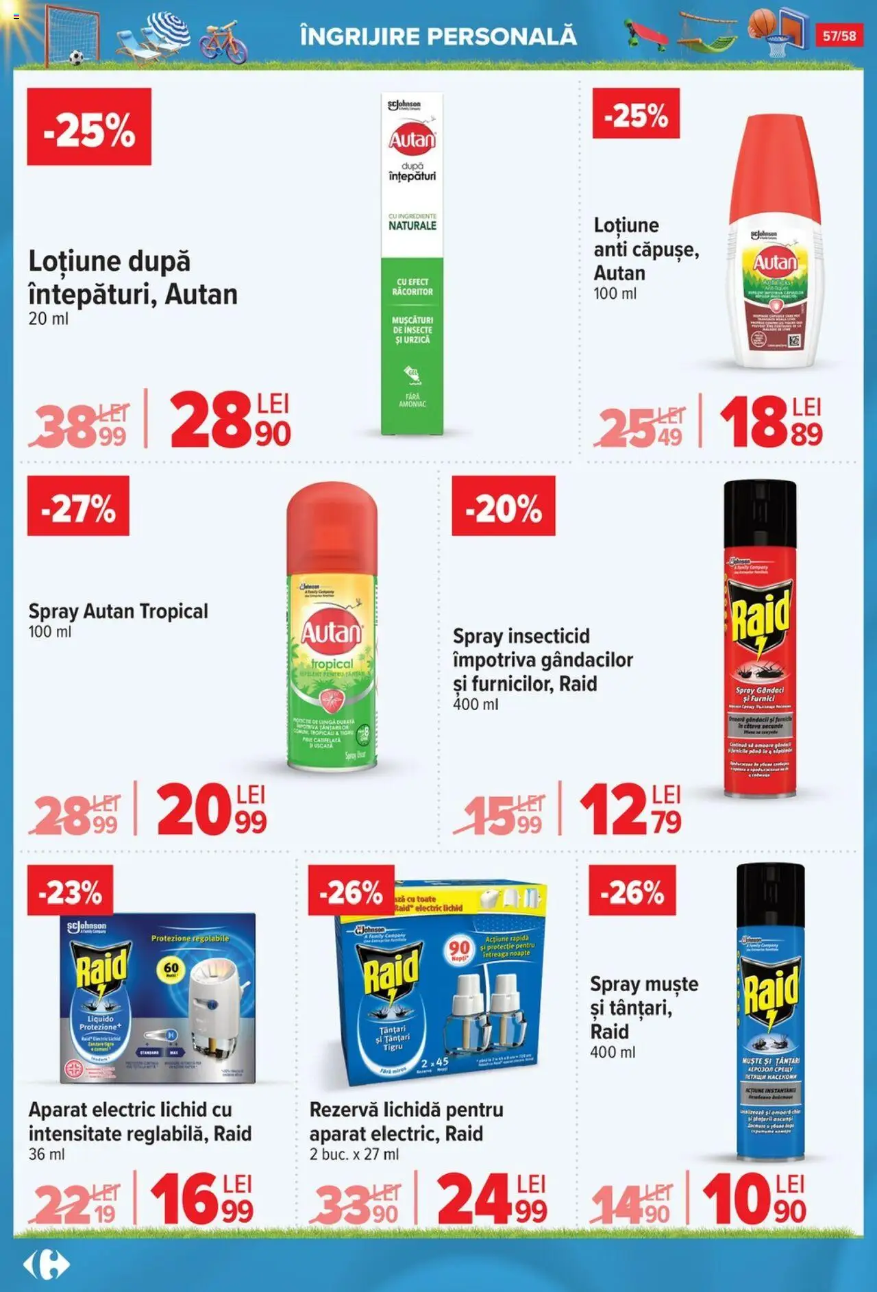 Catalog Carrefour 4 - 30 Iunie 2025 | Pagina 58 | Produse: Pară, Spray insecticid