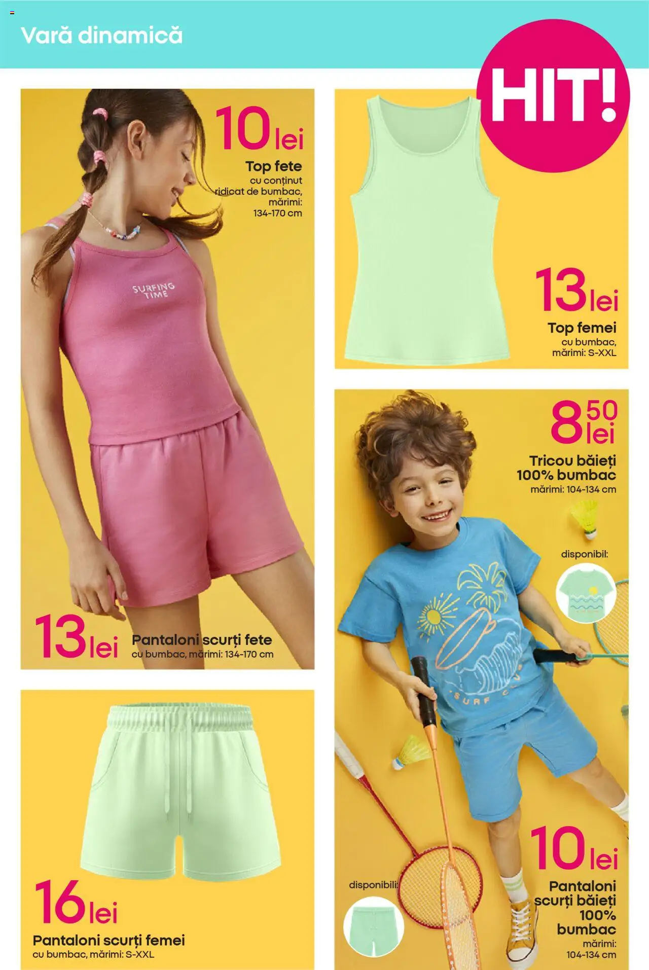 Catalog Pepco 5 - 17 Iunie 2025 | Pagina 3 | Produse: Top, Tricou, Pantaloni, Pantaloni scurți