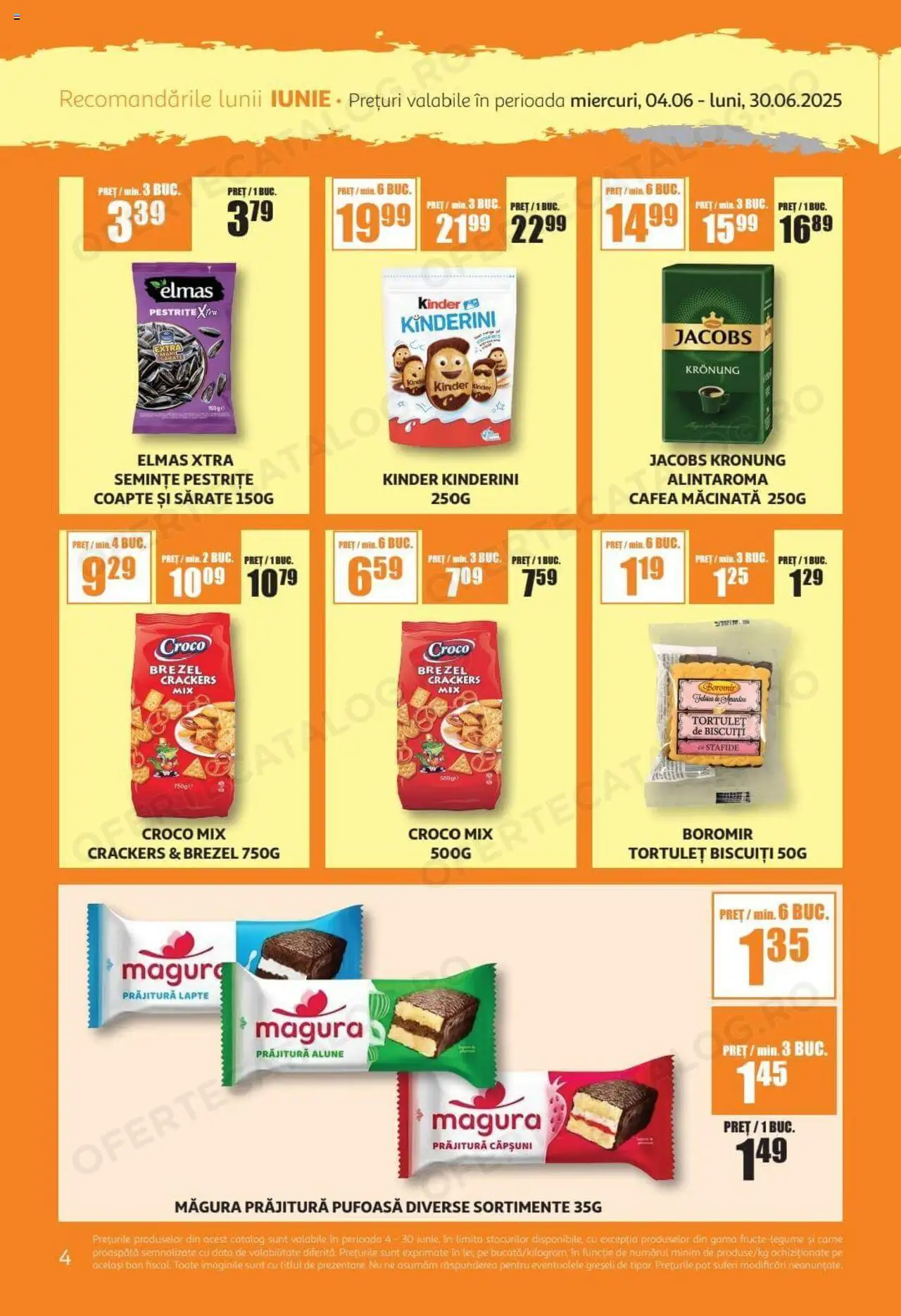 Catalog Auchan 4 - 29 Iunie 2025 | Pagina 4 | Produse: Prăjitură, Alune, Köpek çiti, Biscuiți