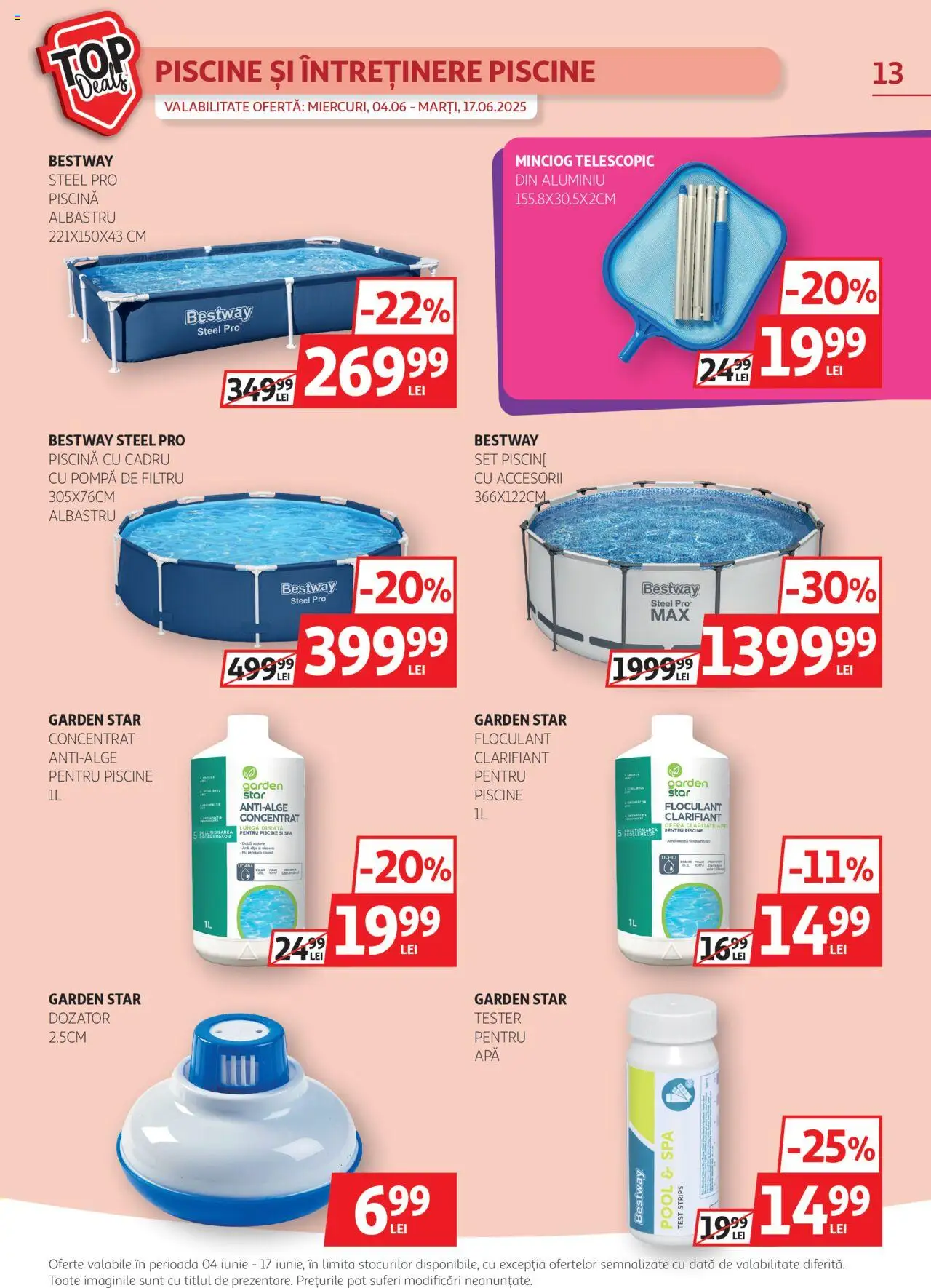 Catalog Auchan 4 - 16 Iunie 2025 | Pagina 13 | Produse: Piscină
