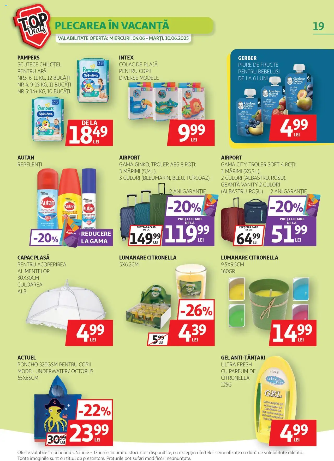 Catalog Auchan 4 - 16 Iunie 2025 | Pagina 19 | Produse: Geantă, Parfum, Lumânare, Scutece