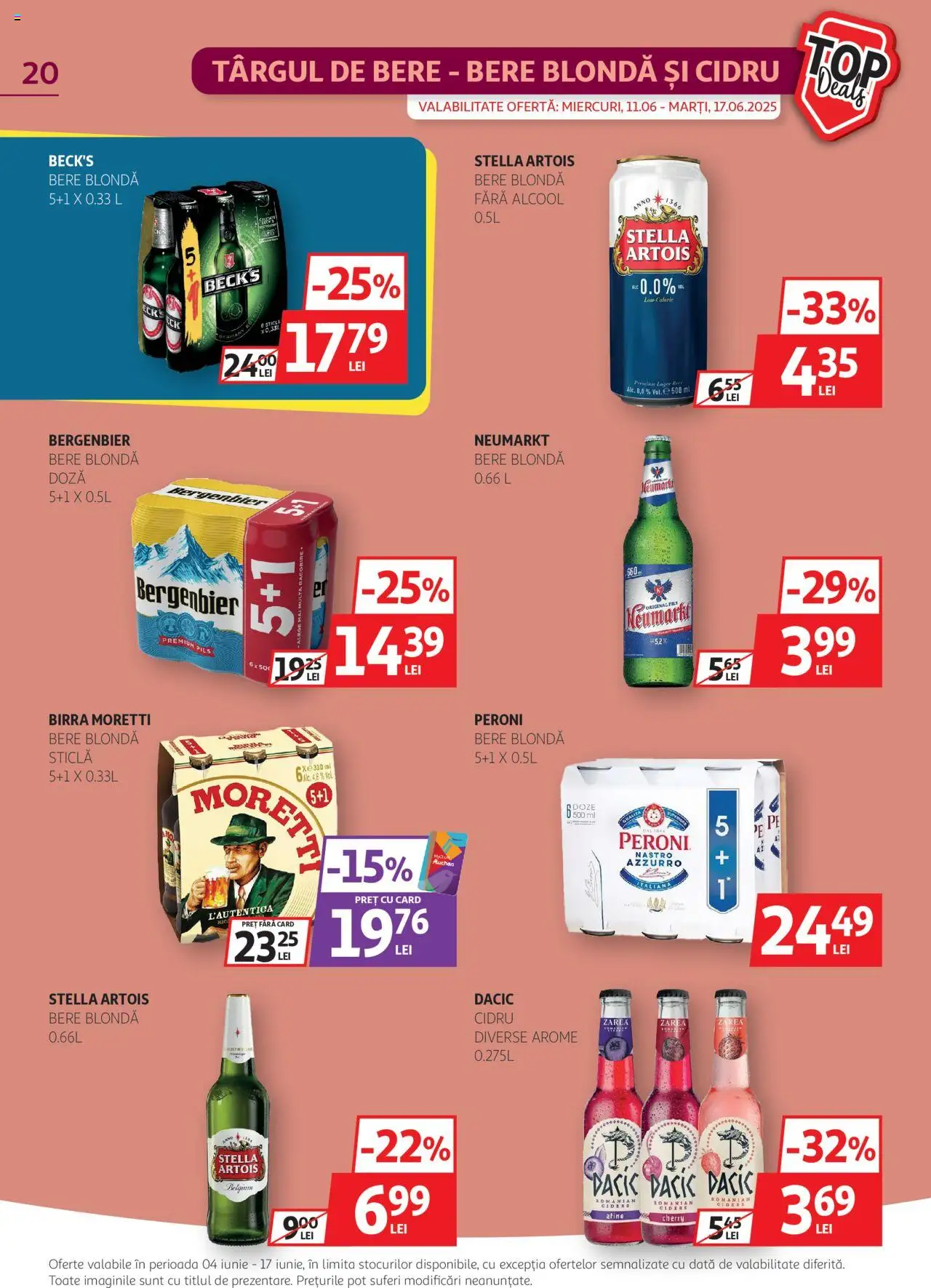 Catalog Auchan 4 - 16 Iunie 2025 | Pagina 20 | Produse: Afine, Bere, Plastik Kulübe