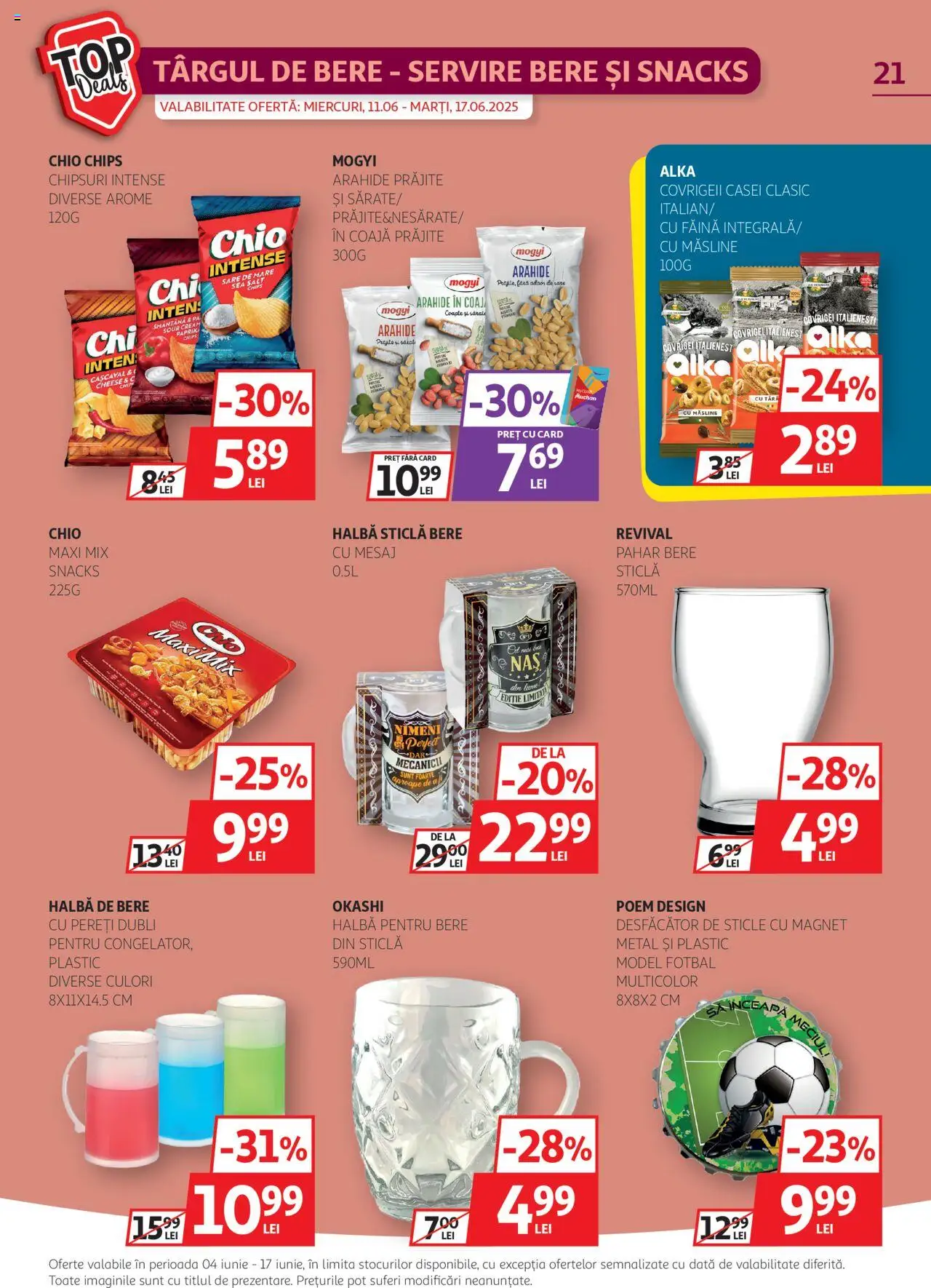 Catalog Auchan 4 - 16 Iunie 2025 | Pagina 21 | Produse: Cașcaval, Măsline, Chipsuri, Sare