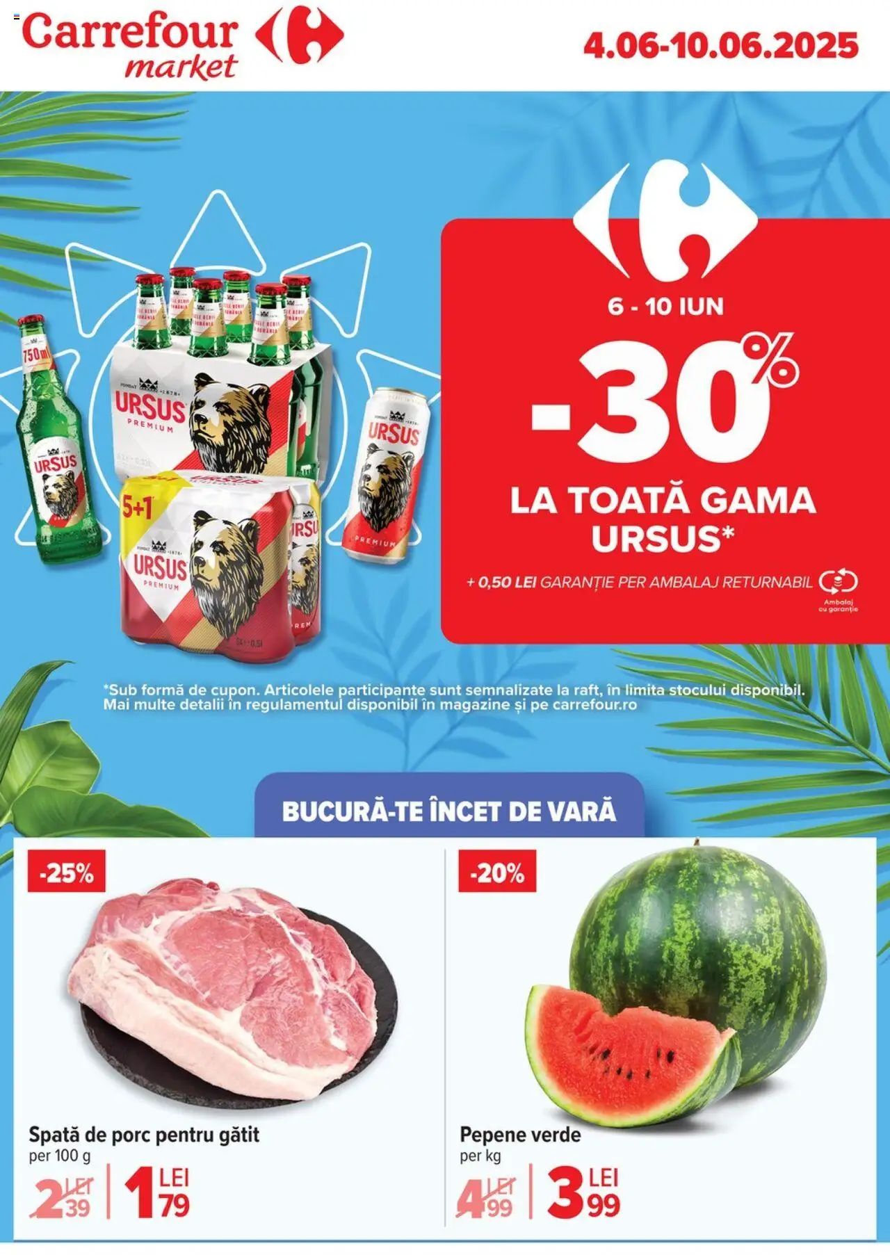 Catalog Carrefour 4 - 9 Iunie 2025 | Pagina 1 | Produse: Pepene Verde