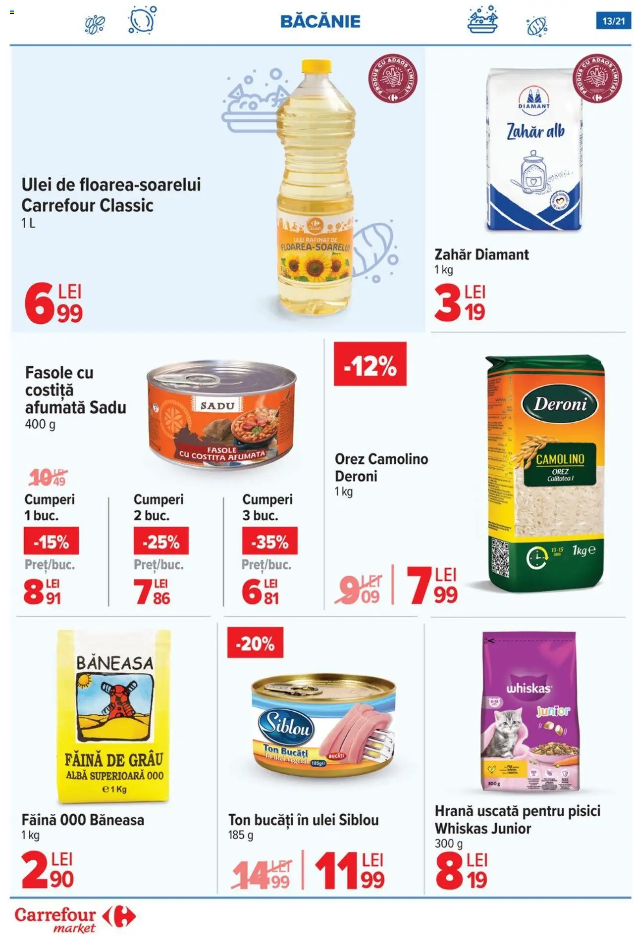 Catalog Carrefour 4 - 9 Iunie 2025 | Pagina 13 | Produse: Ulei, Făină, Orez, Zahăr