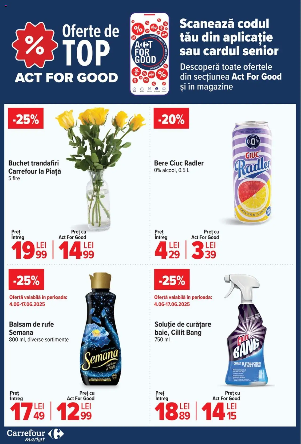 Catalog Carrefour 4 - 9 Iunie 2025 | Pagina 3 | Produse: Zmeură, Bere, Balsam de rufe, Demlik