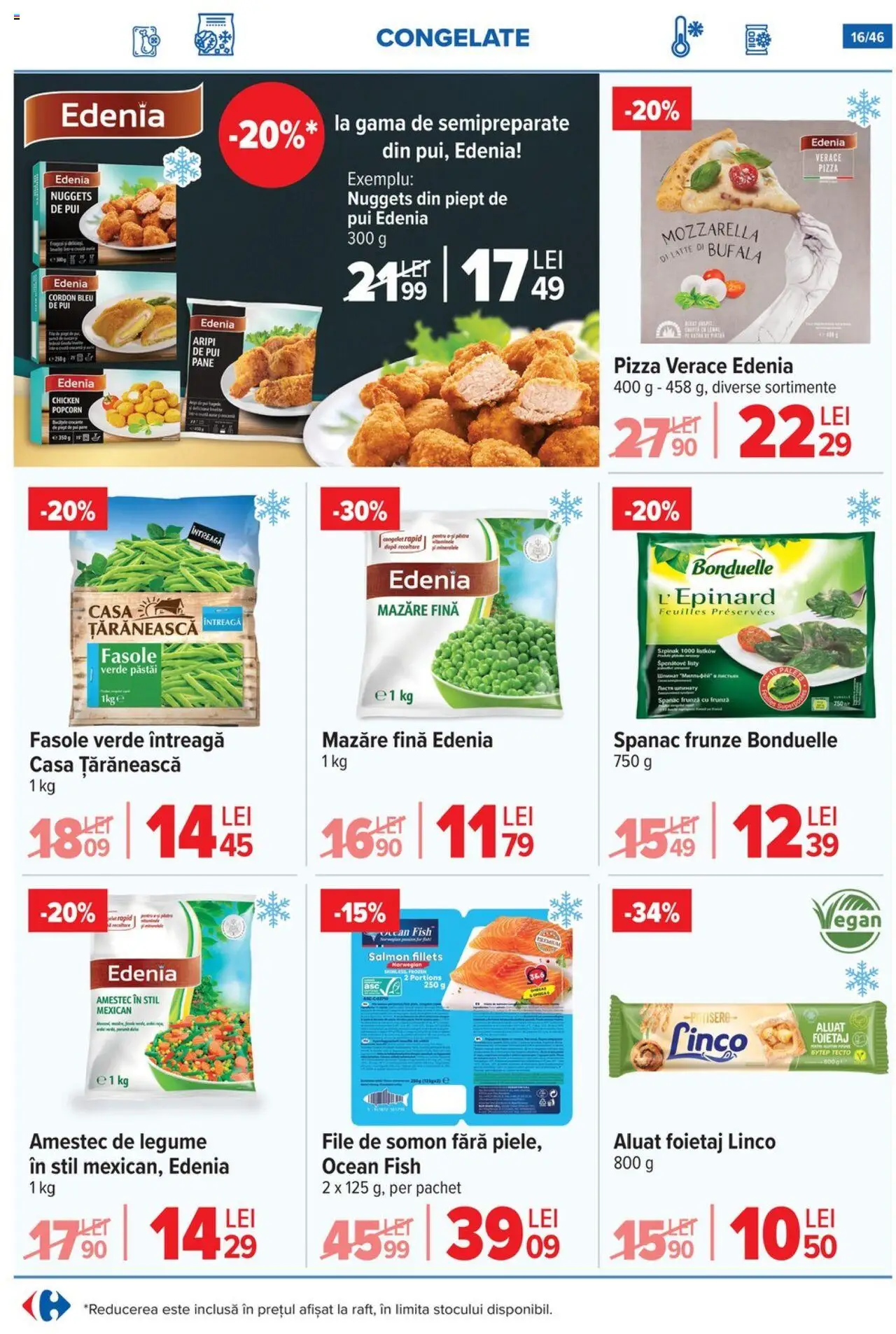 Catalog Carrefour 4 - 9 Iunie 2025 | Pagina 17 | Produse: Mazăre, Cordon bleu, Mozzarella, Legume