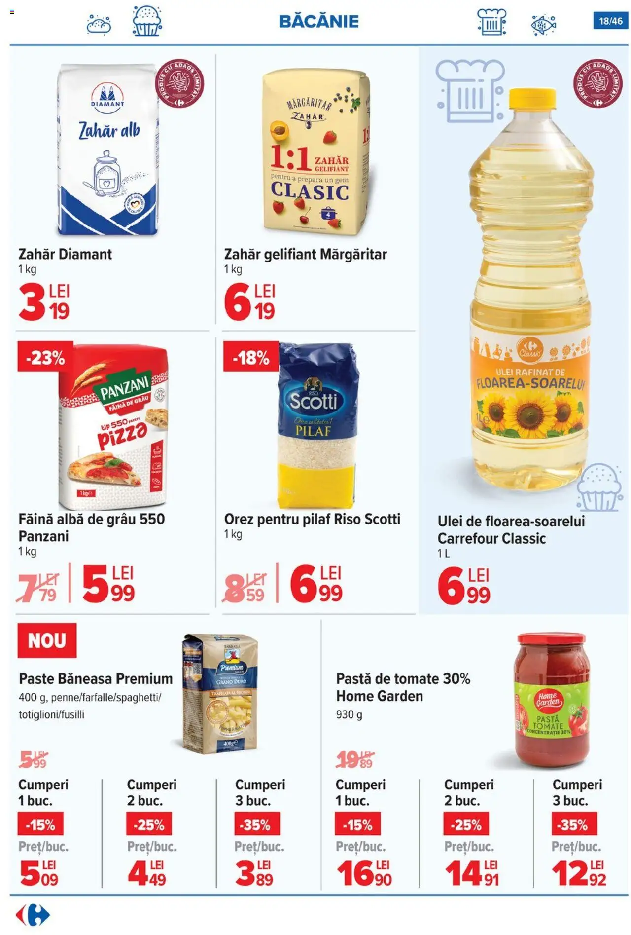 Catalog Carrefour 4 - 9 Iunie 2025 | Pagina 19 | Produse: Ulei, Pastă de tomate, Orez, Zahăr