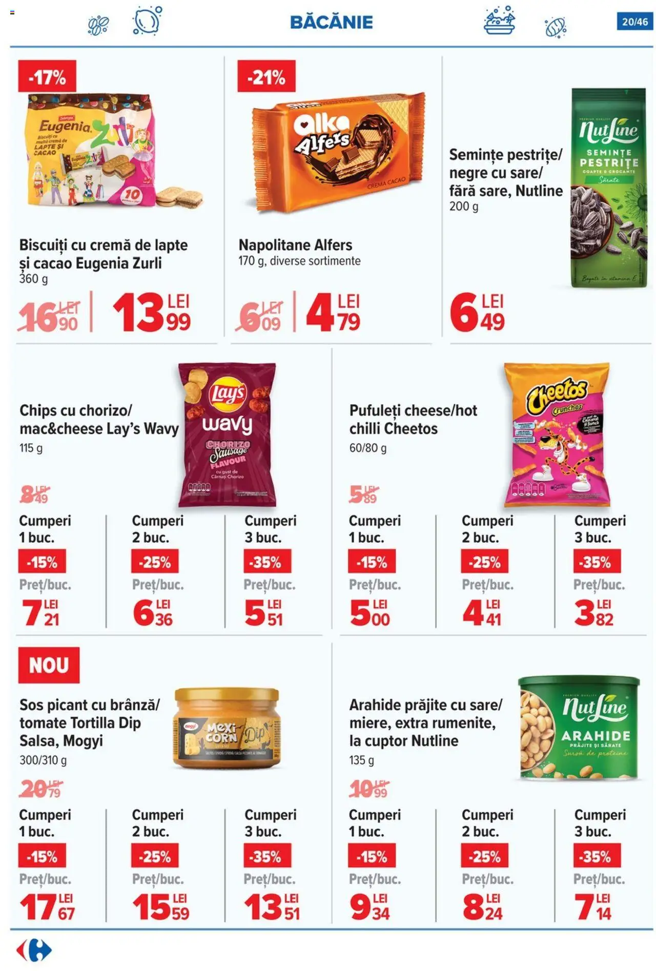 Catalog Carrefour 4 - 9 Iunie 2025 | Pagina 21 | Produse: Semințe, Napolitane, Pufuleți, Cacao