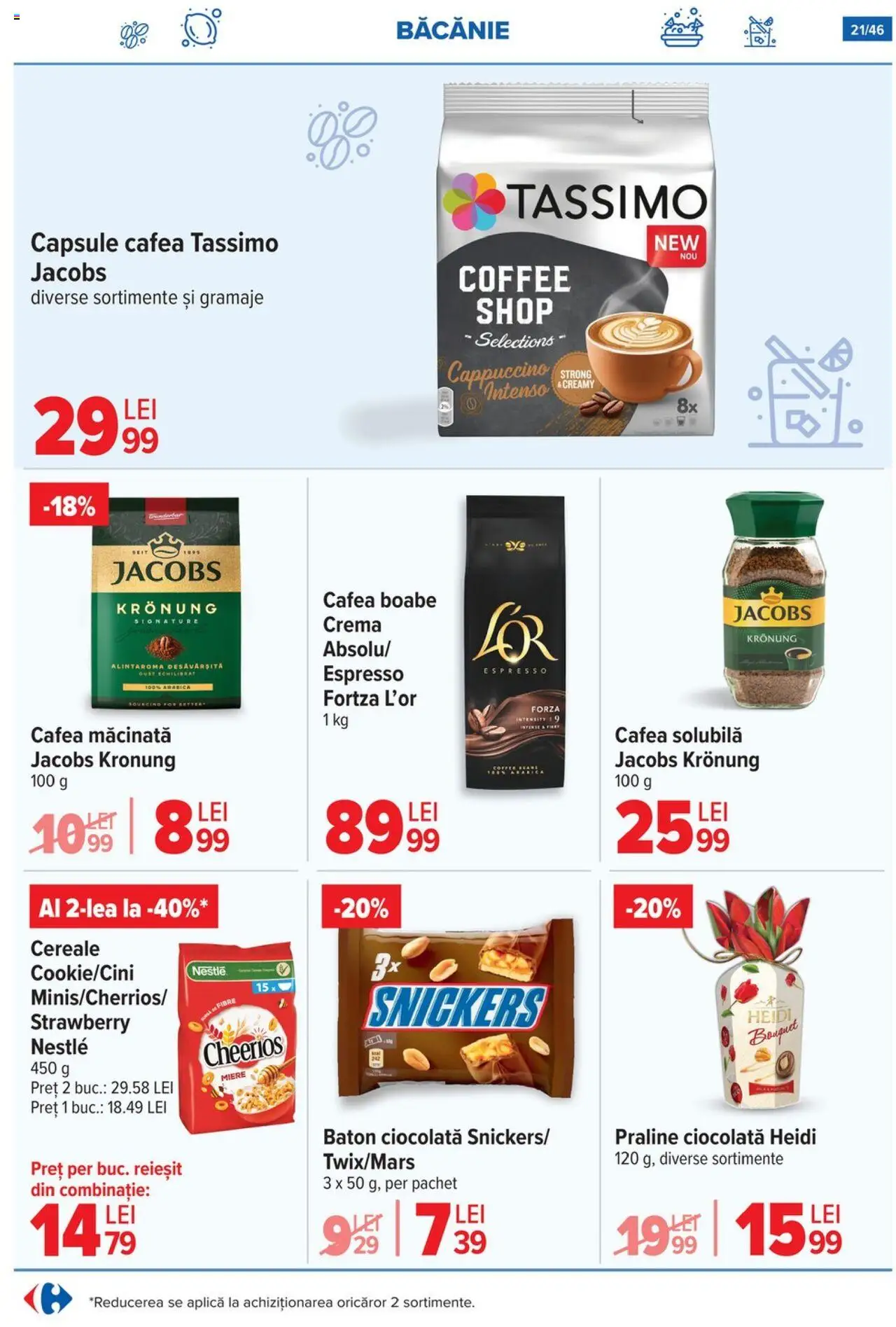 Catalog Carrefour 4 - 9 Iunie 2025 | Pagina 22 | Produse: Praline, Cremă, Cafea, Ciocolată