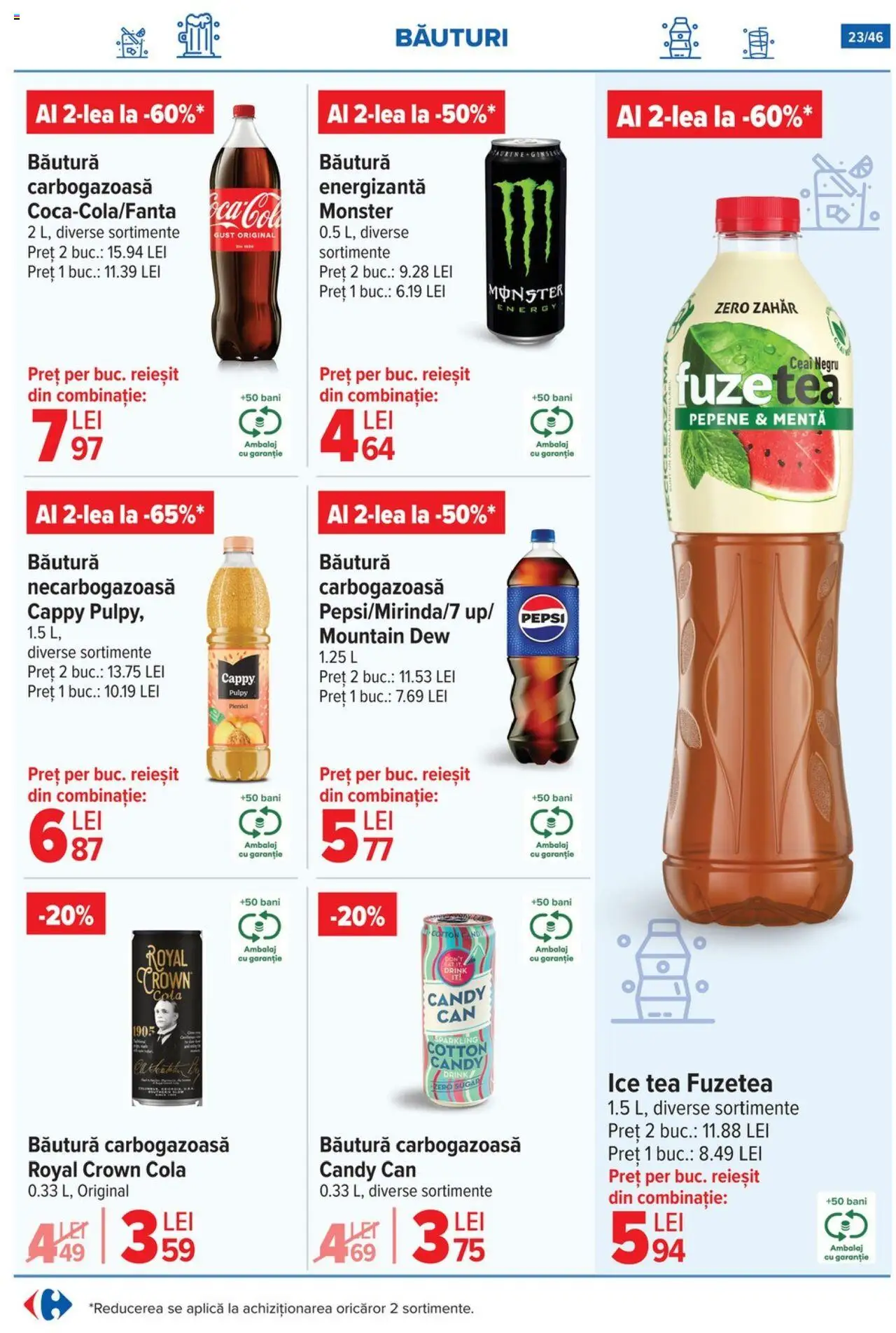 Catalog Carrefour 4 - 9 Iunie 2025 | Pagina 24 | Produse: Amerikan servis, Ceai, Ice tea, Zahăr