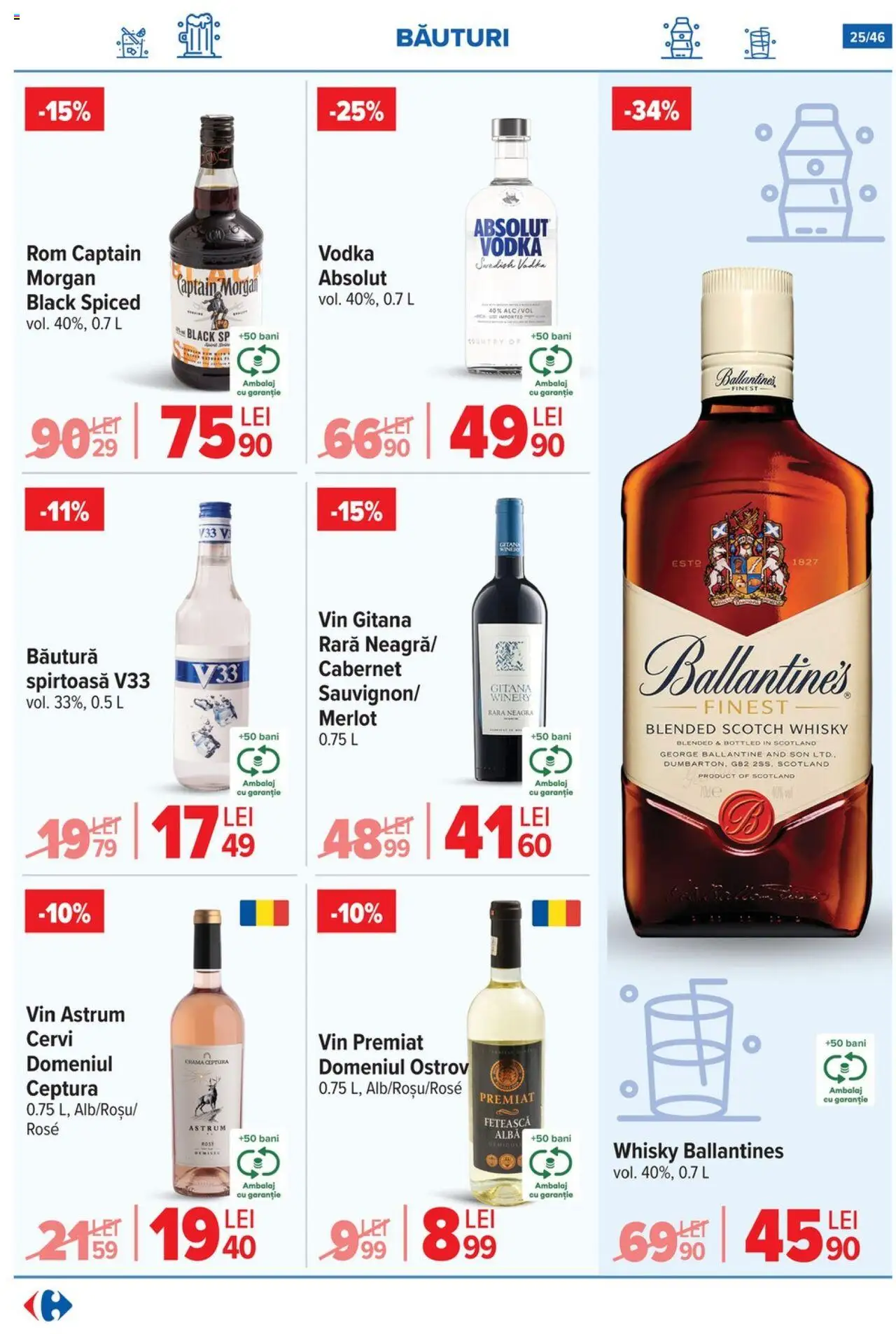 Catalog Carrefour 4 - 9 Iunie 2025 | Pagina 26 | Produse: Vin, Rom, Vodka