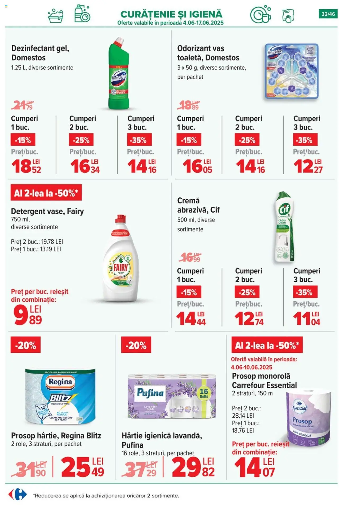 Catalog Carrefour 4 - 9 Iunie 2025 | Pagina 33 | Produse: Pomelo, Prosop monorolă, Cremă, Detergent