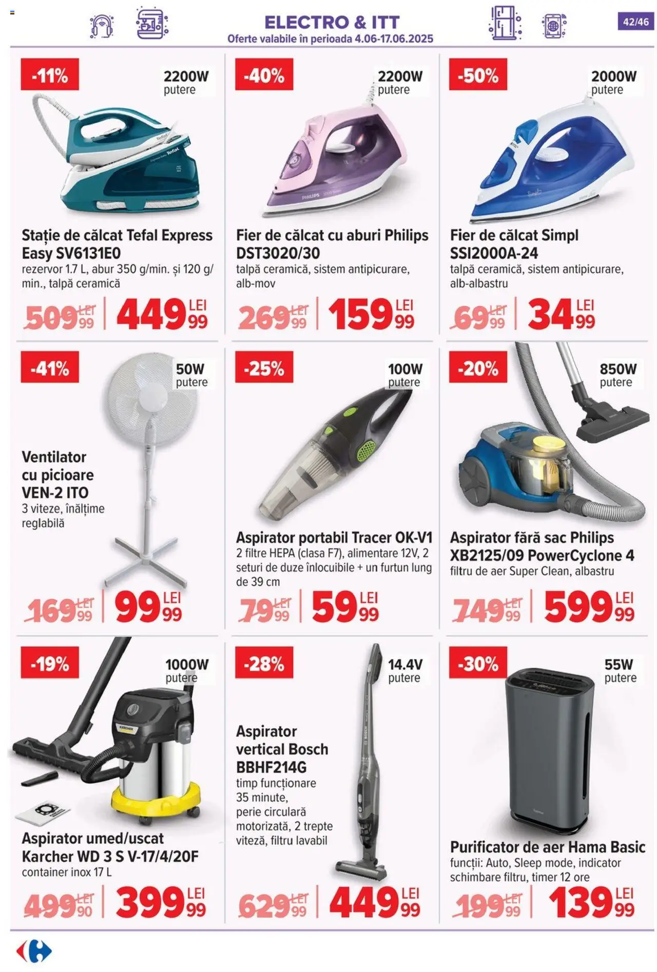 Catalog Carrefour 4 - 9 Iunie 2025 | Pagina 43 | Produse: Enginar, Ventilator, Purificator De Aer, Perie