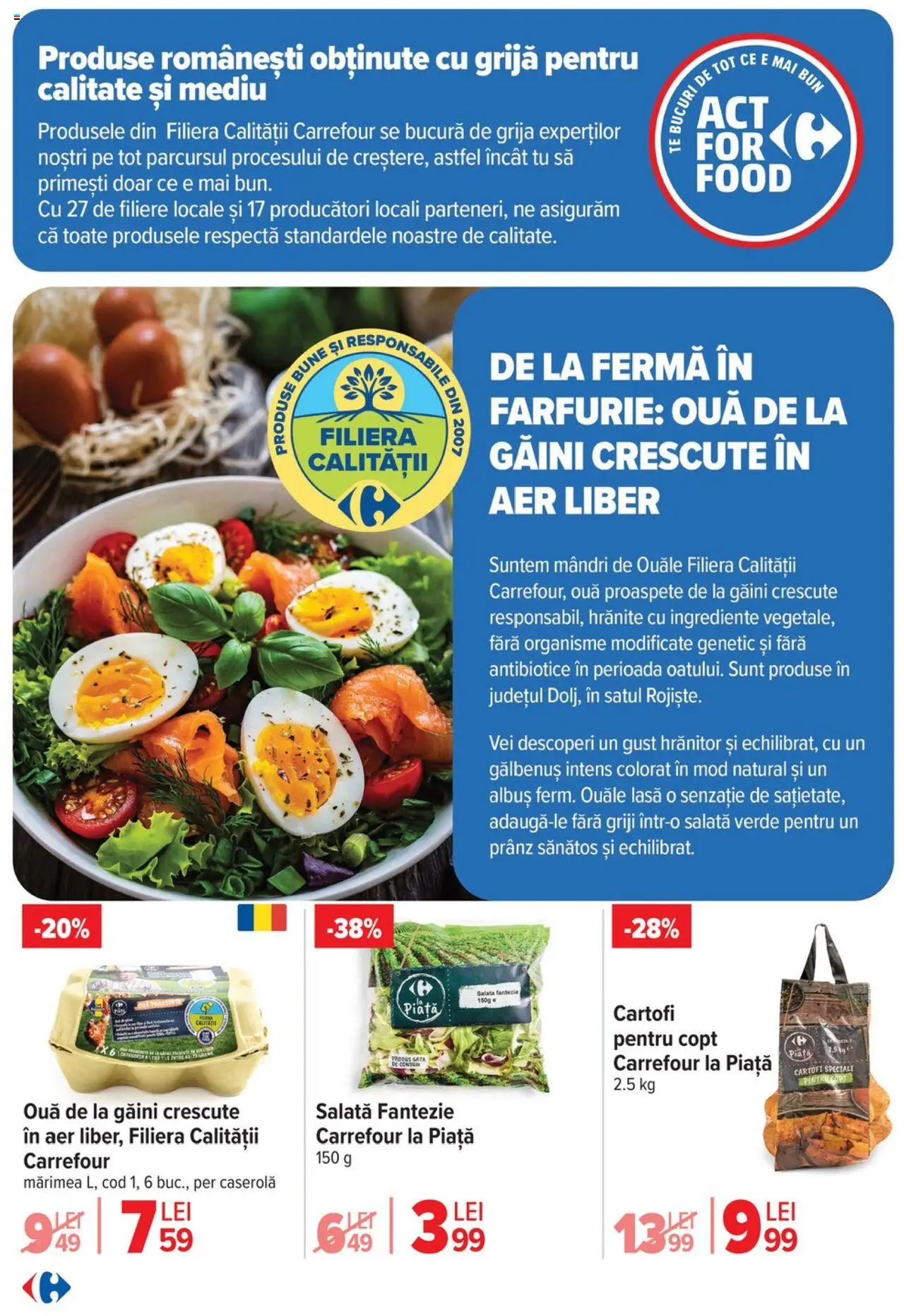 Catalog Carrefour 4 - 9 Iunie 2025 | Pagina 5 | Produse: Farfurie, Ouă, Salată, Cartofi