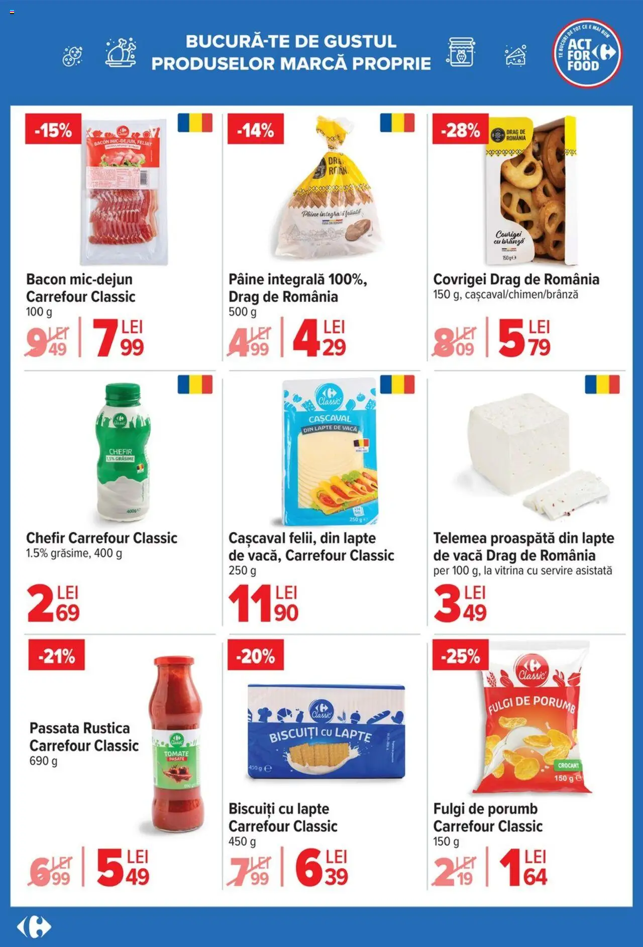 Catalog Carrefour 4 - 9 Iunie 2025 | Pagina 6 | Produse: Cașcaval, Covrigei, Pâine, Fulgi