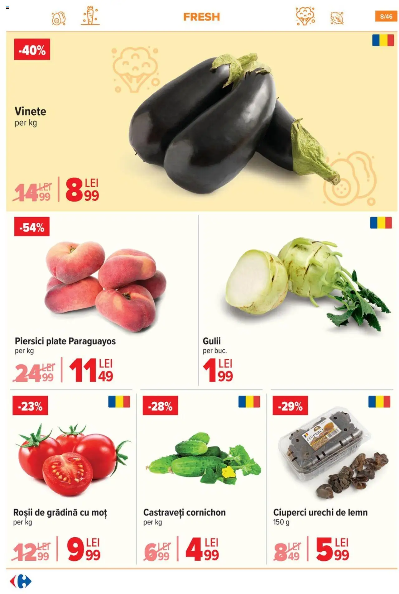 Catalog Carrefour 4 - 9 Iunie 2025 | Pagina 9 | Produse: Ciuperci, Roșii, Castraveți