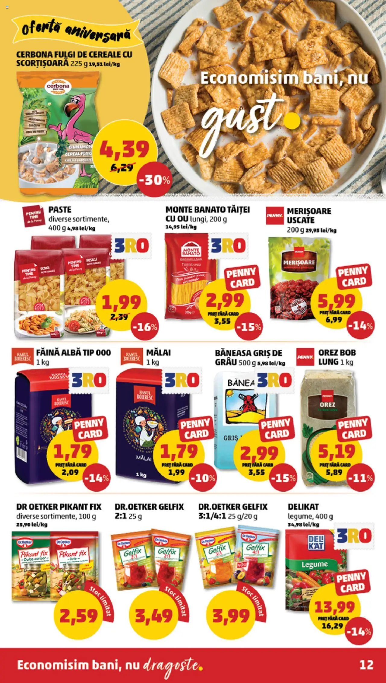 Catalog PENNY Market 4 - 9 Iunie 2025 | Pagina 12 | Produse: Orez, Cereale, Paste, Fulgi
