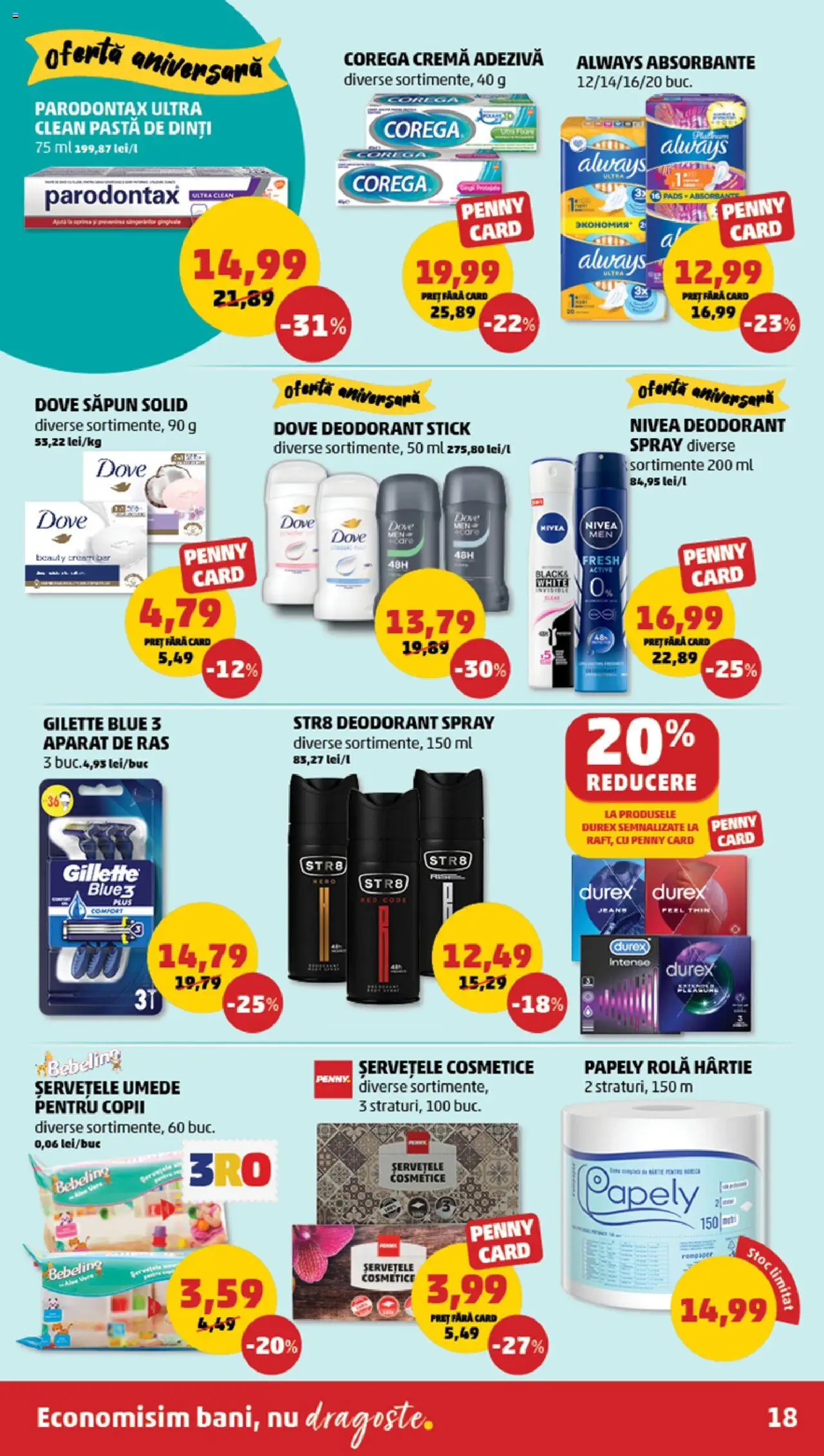 Catalog PENNY Market 4 - 9 Iunie 2025 | Pagina 18 | Produse: Săpun, Deodorant, Șervețele umede, Absorbante
