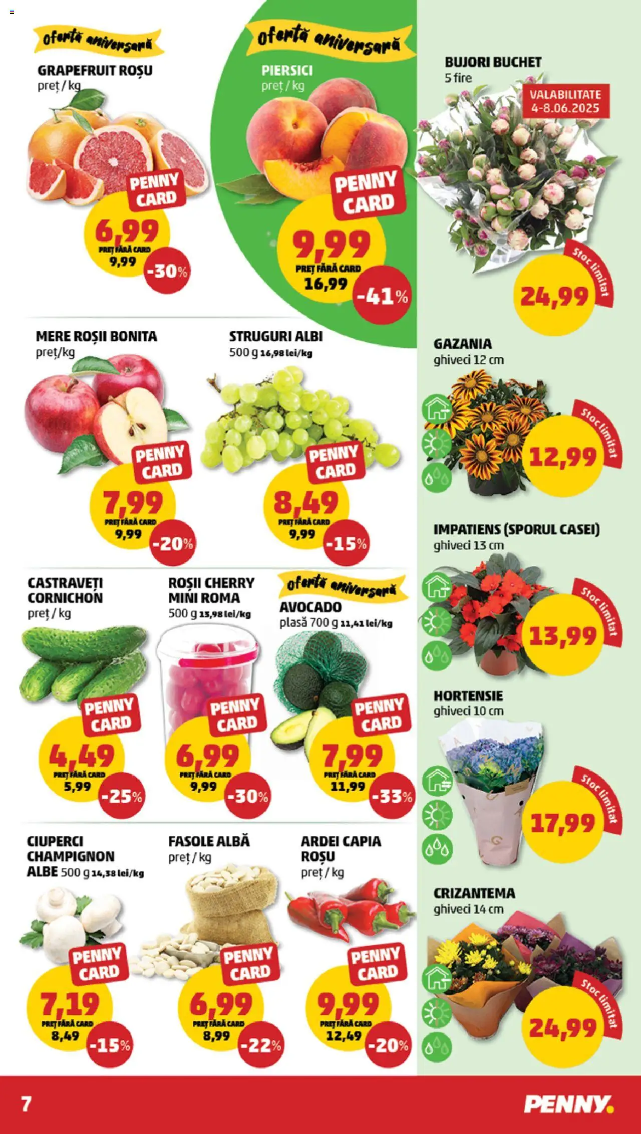 Catalog PENNY Market 4 - 9 Iunie 2025 | Pagina 7 | Produse: Ciuperci, Mere, Roșii, Castraveți
