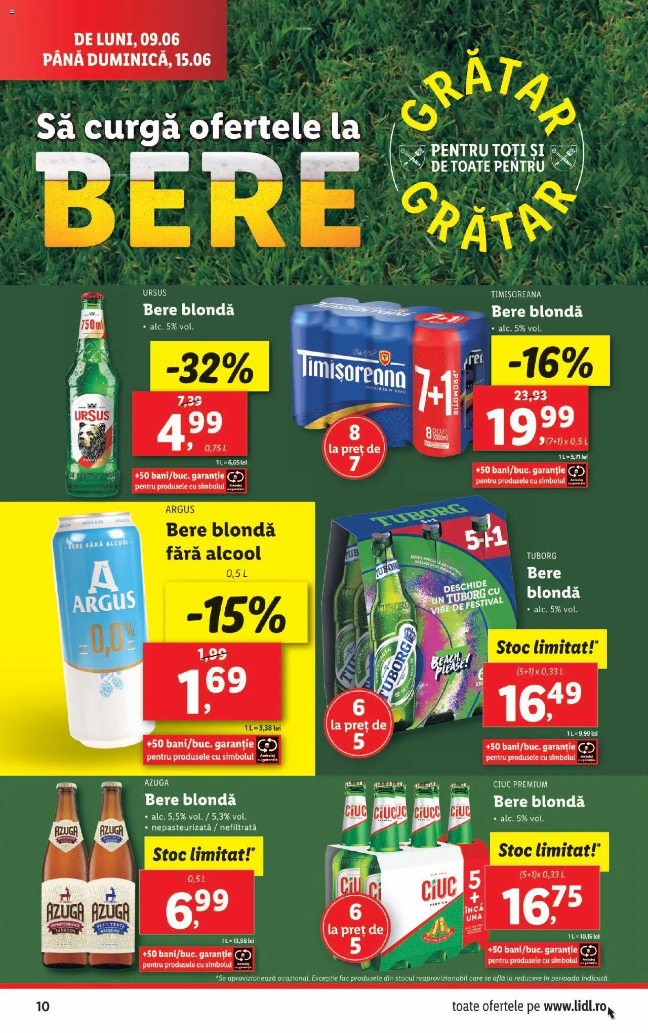 Catalog LIDL 9 - 14 Iunie 2025 | Pagina 10 | Produse: Bere