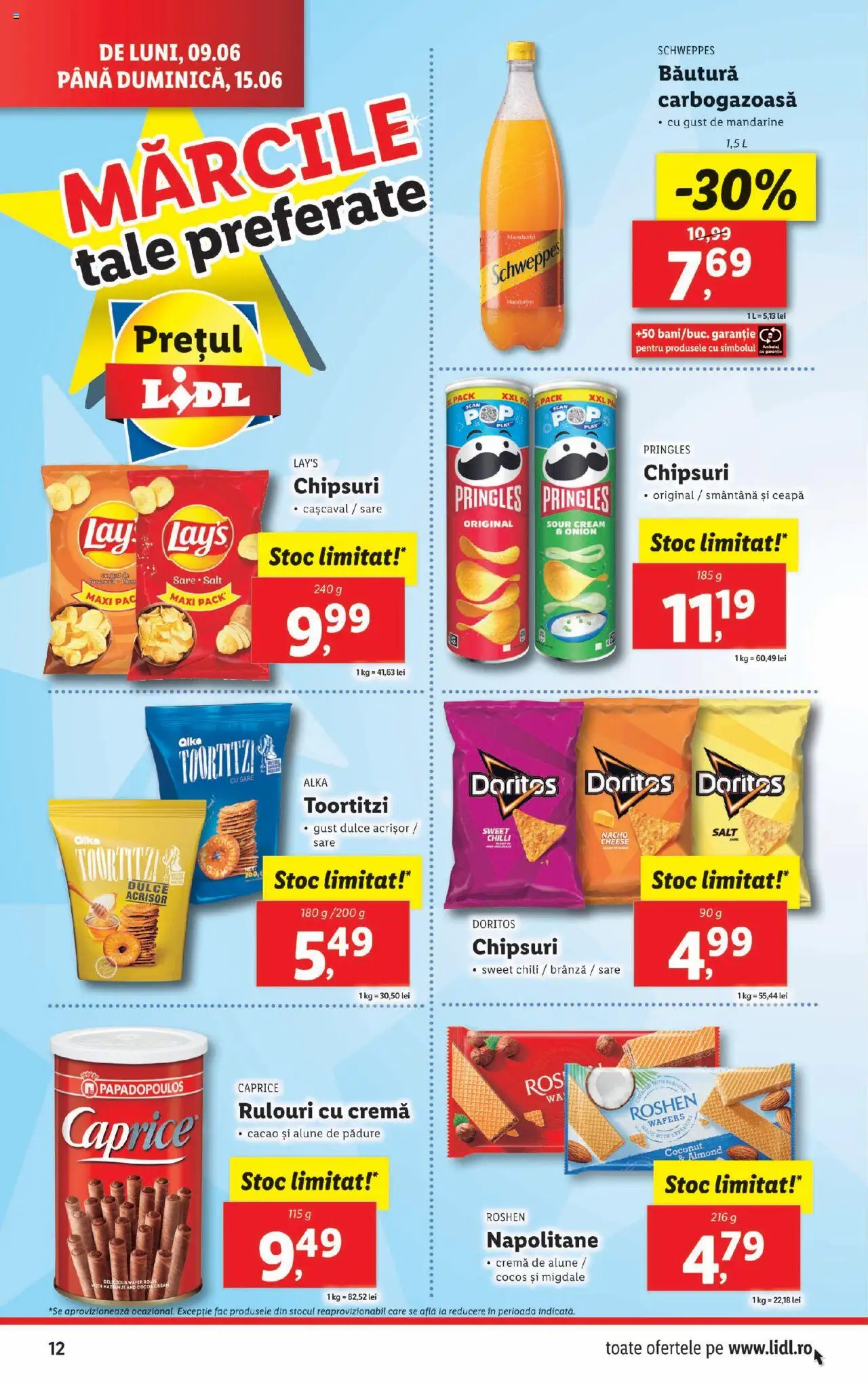 Catalog LIDL 9 - 14 Iunie 2025 | Pagina 12 | Produse: Migdale, Alune, Brânză, Chipsuri