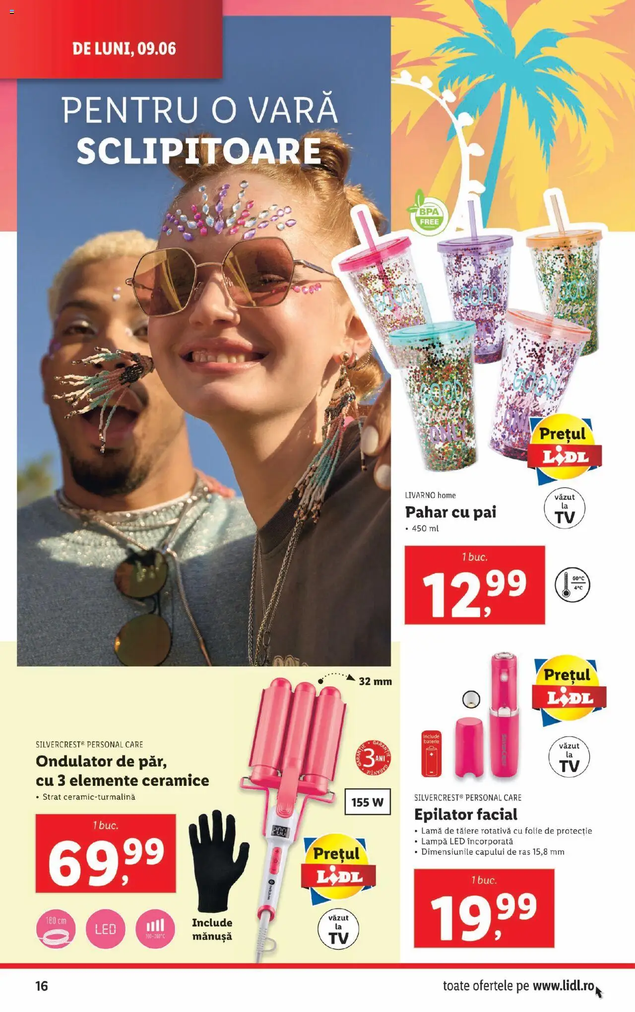 Catalog LIDL 9 - 14 Iunie 2025 | Pagina 16 | Produse: Epilator, Ondulator, Babak, Lampă