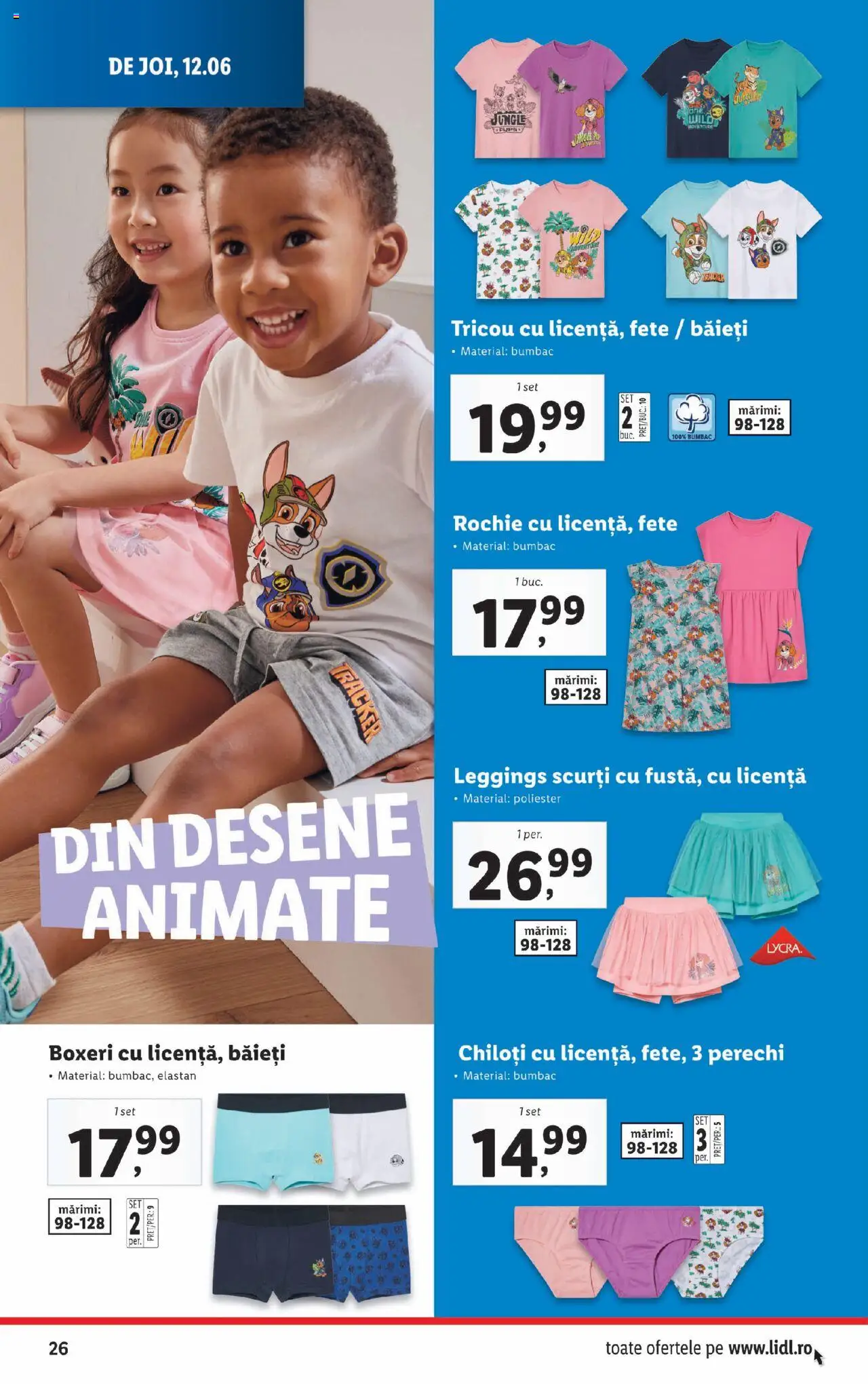 Catalog LIDL 9 - 14 Iunie 2025 | Pagina 26 | Produse: Rochie, Tricou, Chiloți, Boxeri