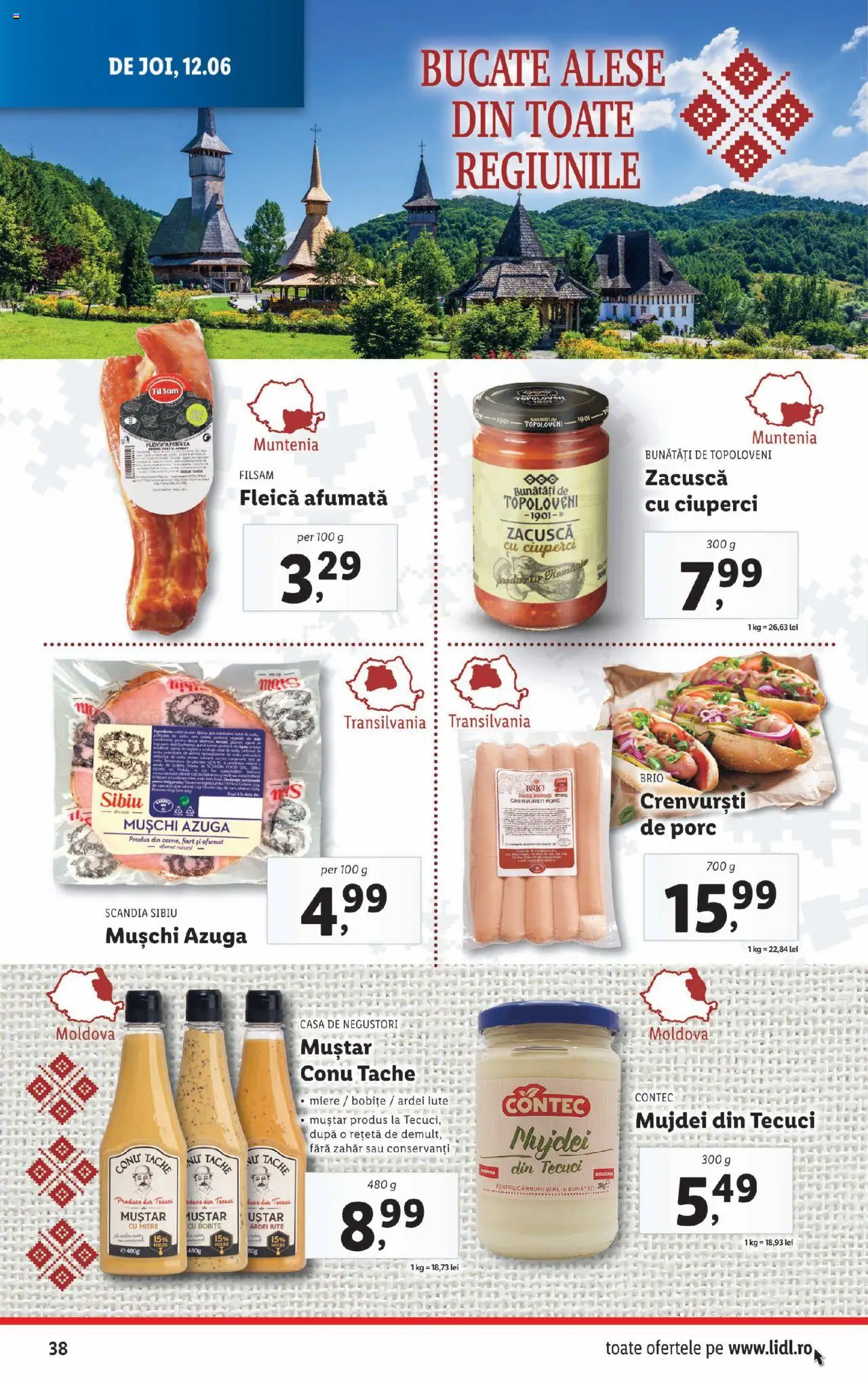 Catalog LIDL 9 - 14 Iunie 2025 | Pagina 38 | Produse: Ciuperci, Ardei, Muștar, Zacuscă