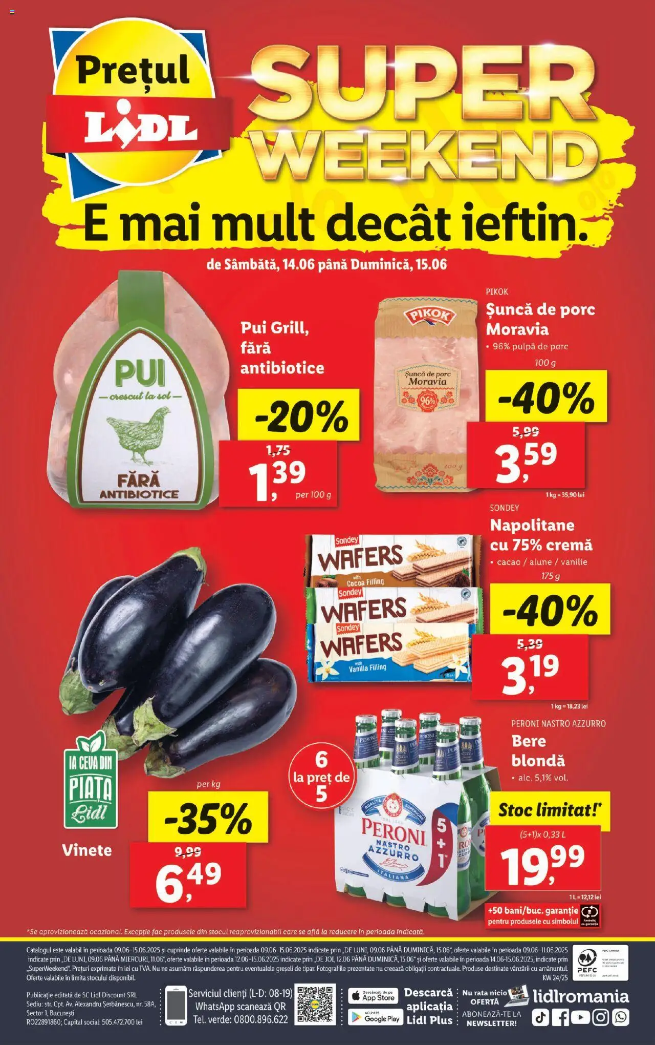 Catalog LIDL 9 - 14 Iunie 2025 | Pagina 40 | Produse: Alune, Cremă, Șuncă, Bere