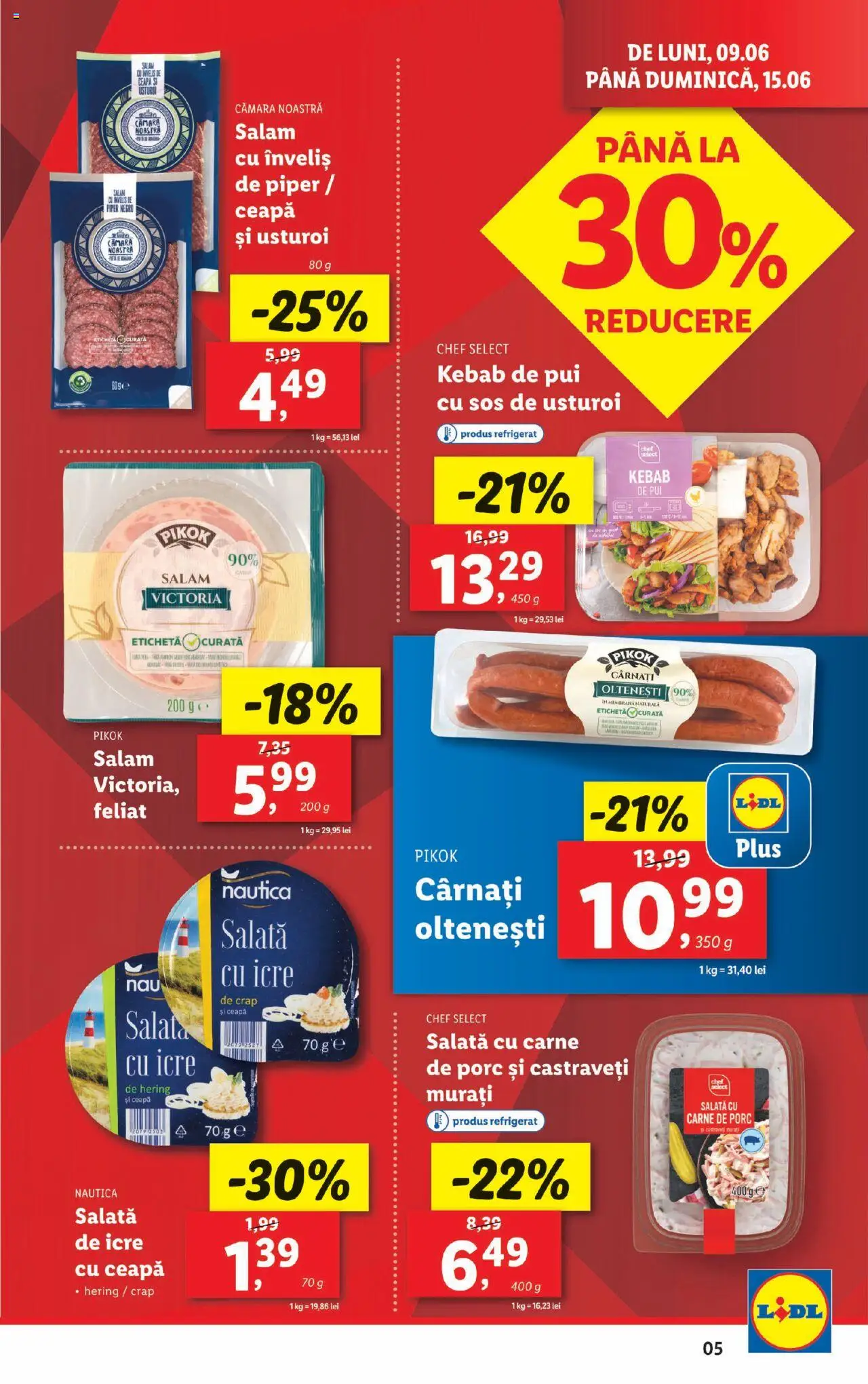 Catalog LIDL 9 - 14 Iunie 2025 | Pagina 5 | Produse: Hacıyatmaz Kedi Oyuncağı, Sos, Piper, Usturoi