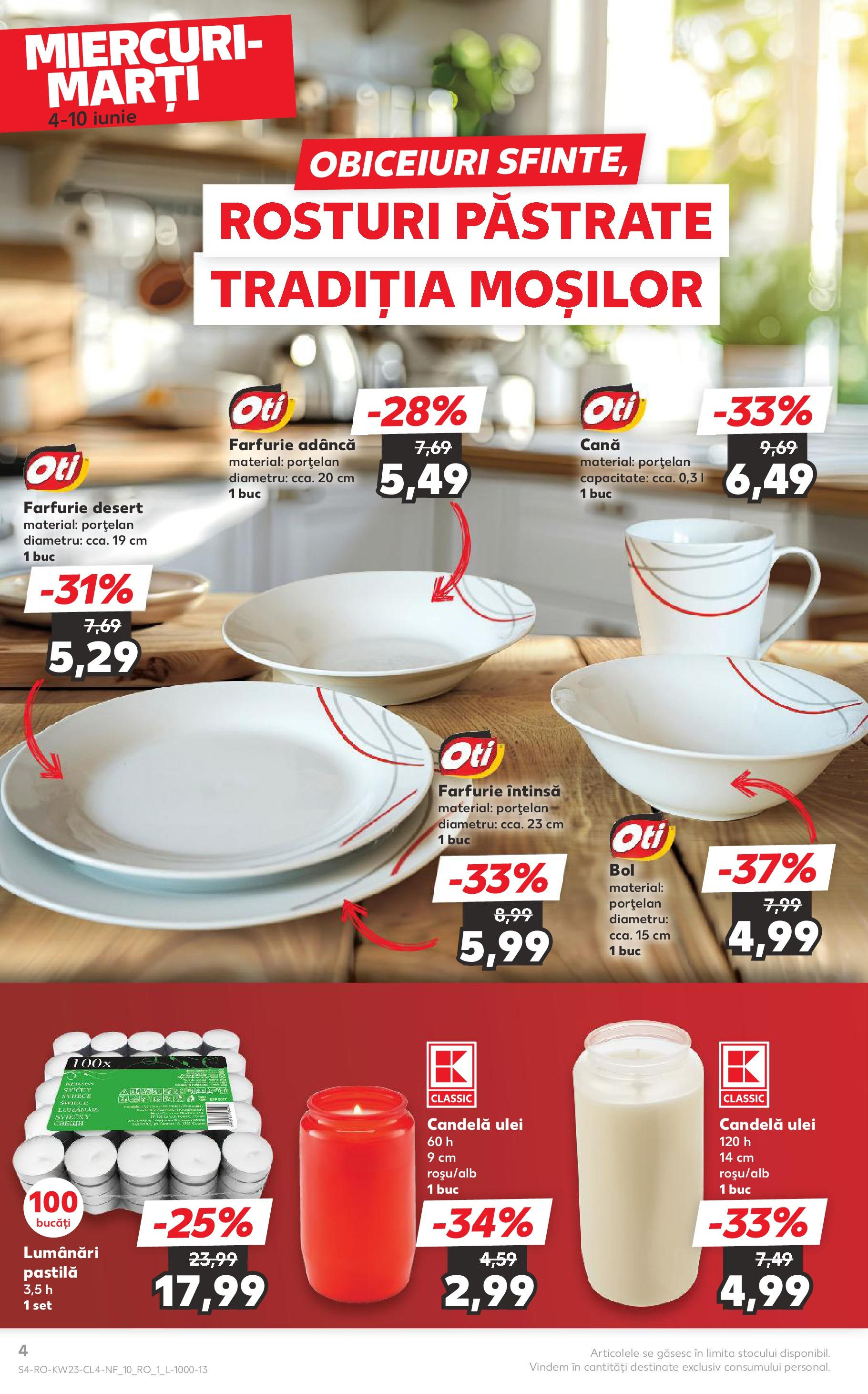 Catalog Kaufland 4 - 9 Iunie 2025 | Pagina 4 | Produse: Farfurie, Ulei