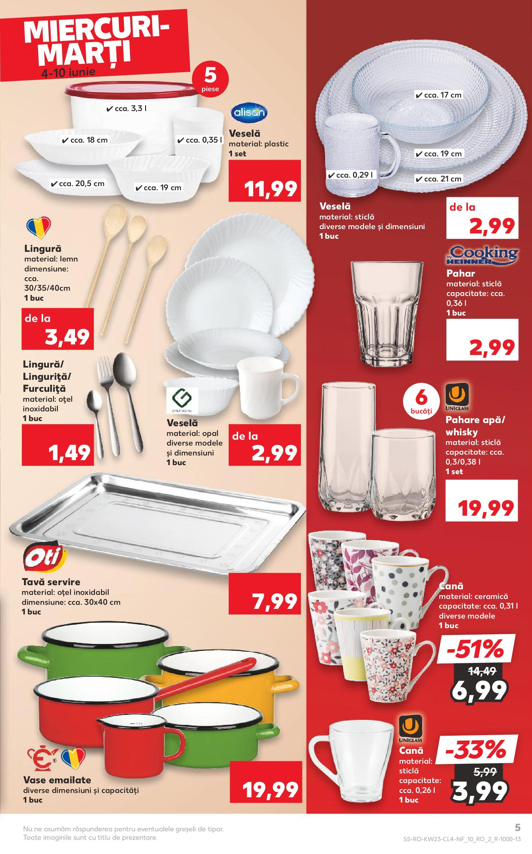 Catalog Kaufland 4 - 9 Iunie 2025 | Pagina 5 | Produse: Pahare