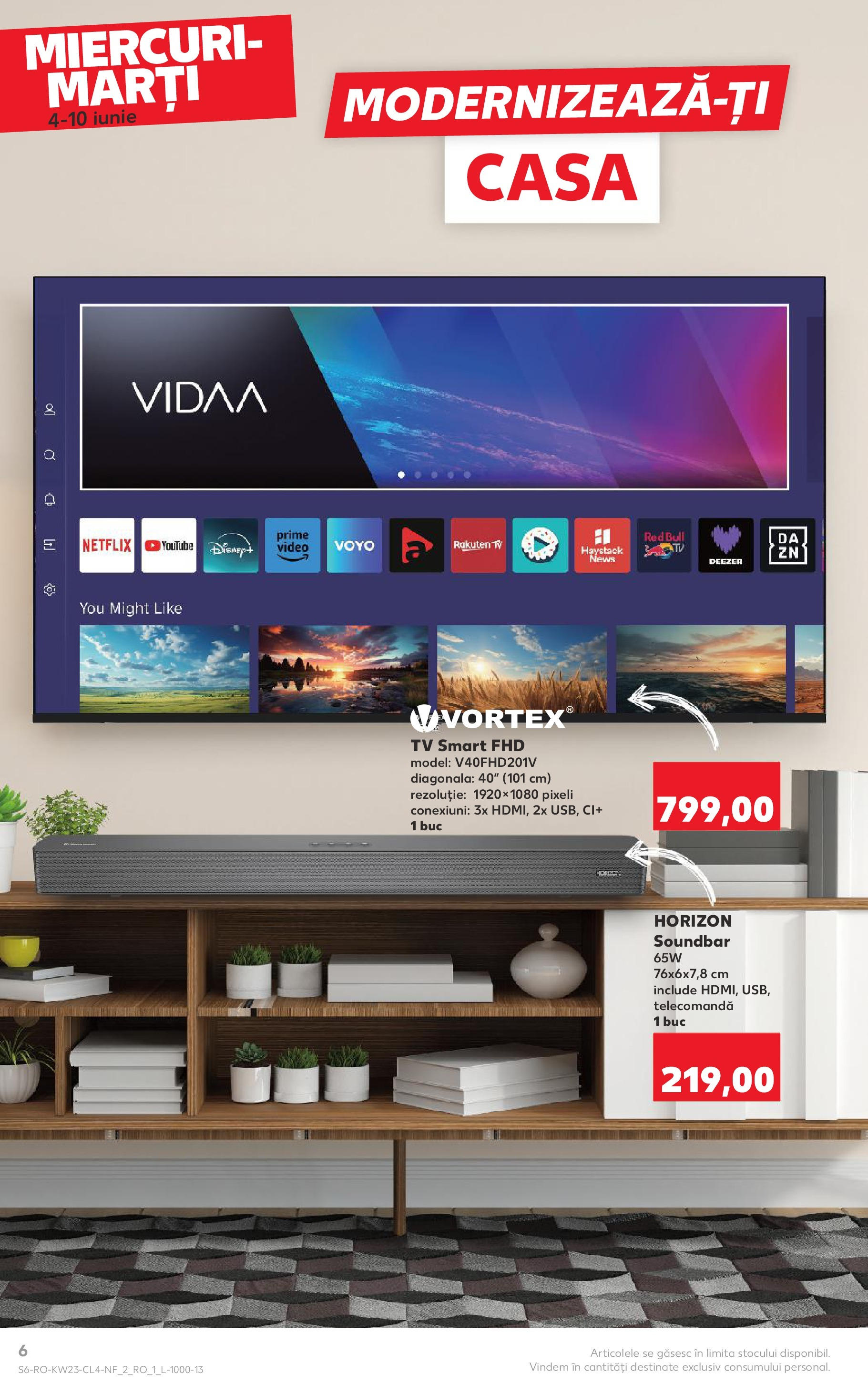 Catalog Kaufland 4 - 9 Iunie 2025 | Pagina 6 | Produse: Soundbar, Video, Köpek Sabunu