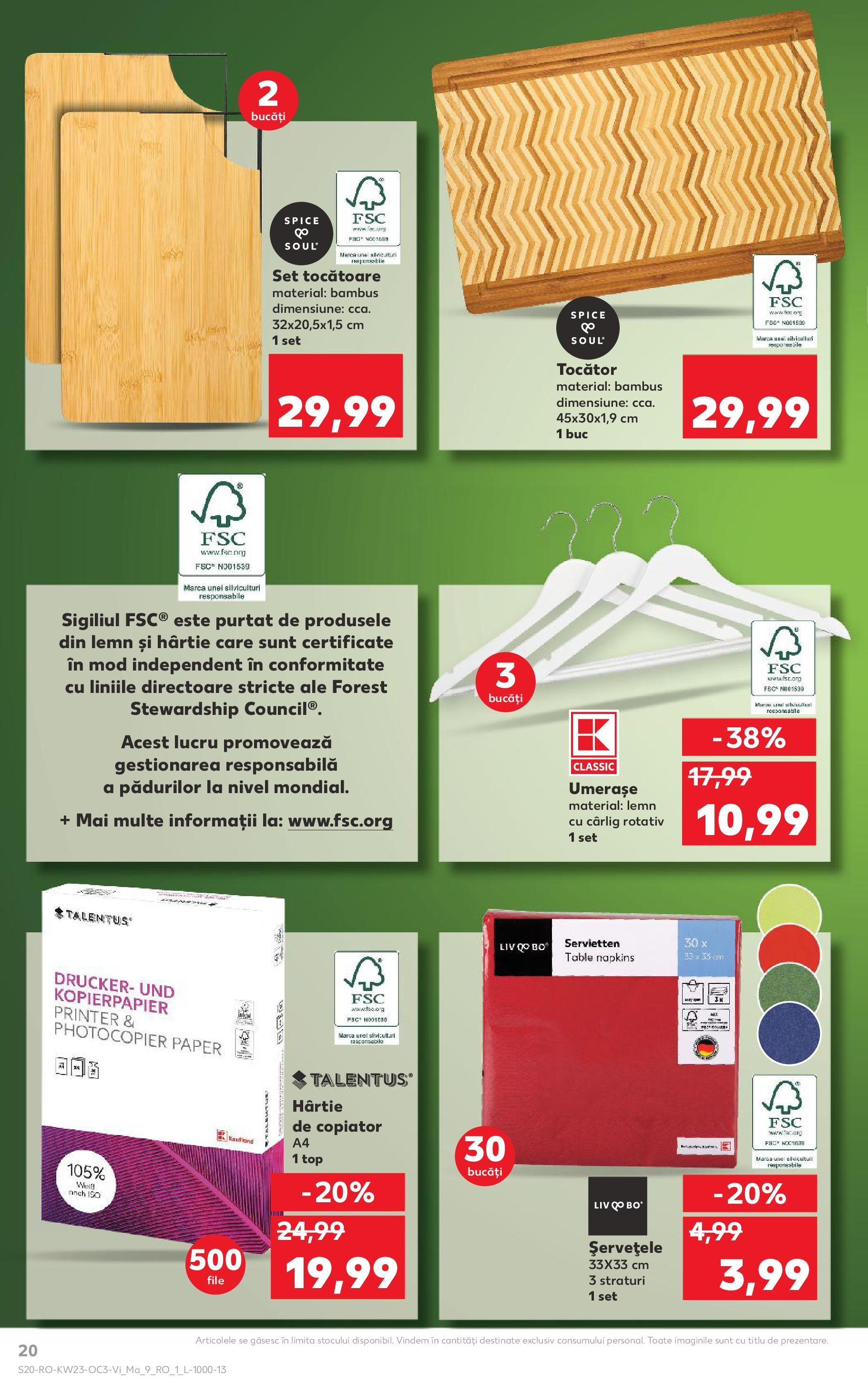 Catalog Kaufland 6 - 9 Iunie 2025 | Pagina 20 | Produse: Top, Su sebili, Tocător