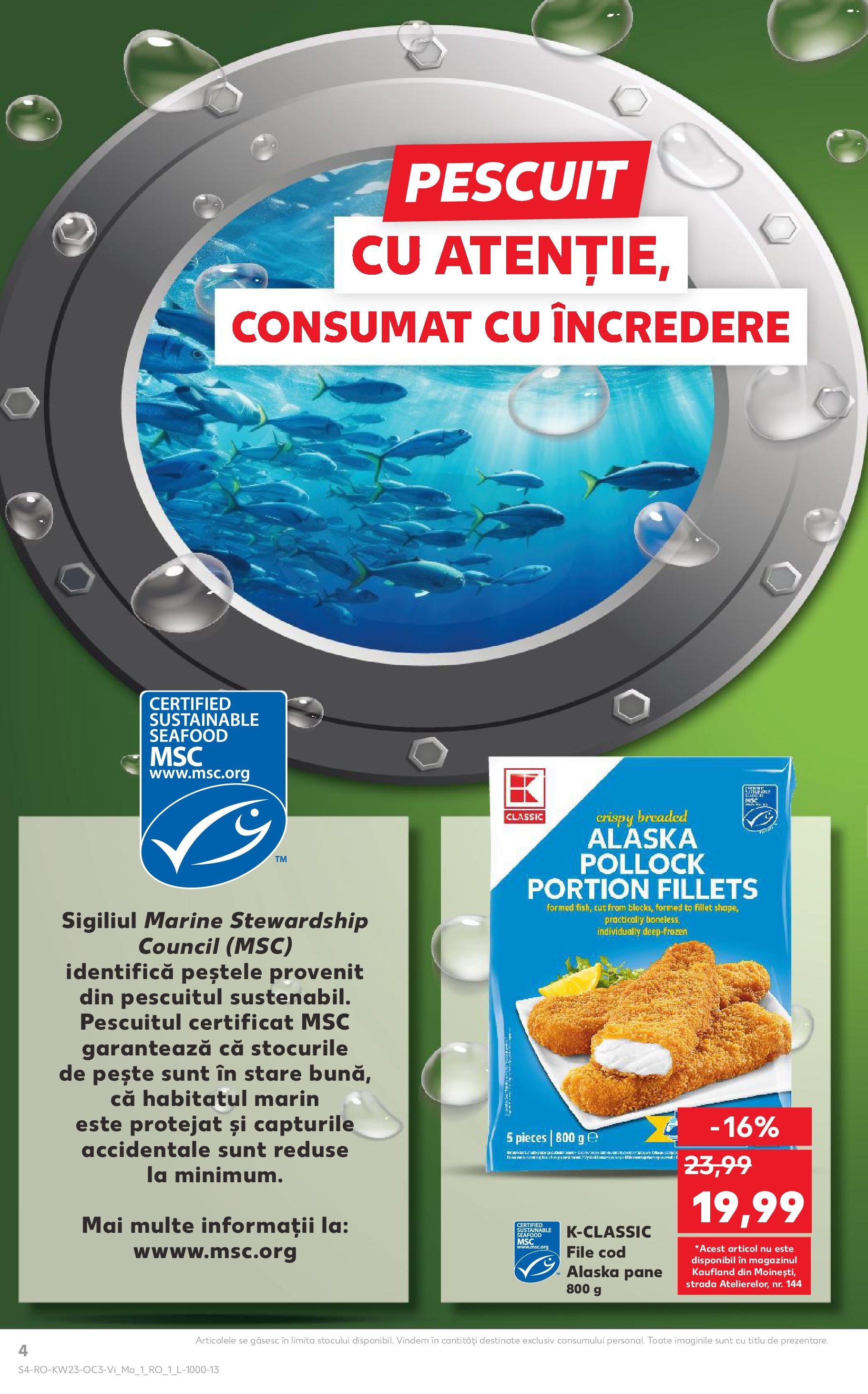 Catalog Kaufland 6 - 9 Iunie 2025 | Pagina 4 | Produse: Pește